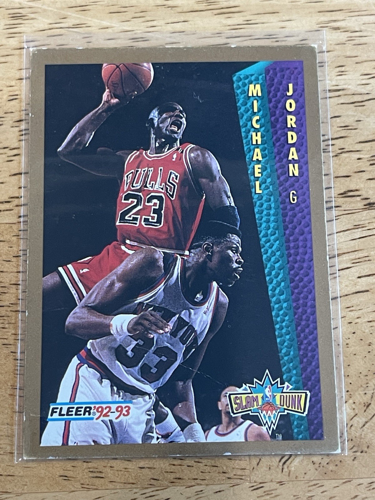 1992-93 Fleer Michael Jordan #273 Bulls Hall Of Fame Slam Dunk