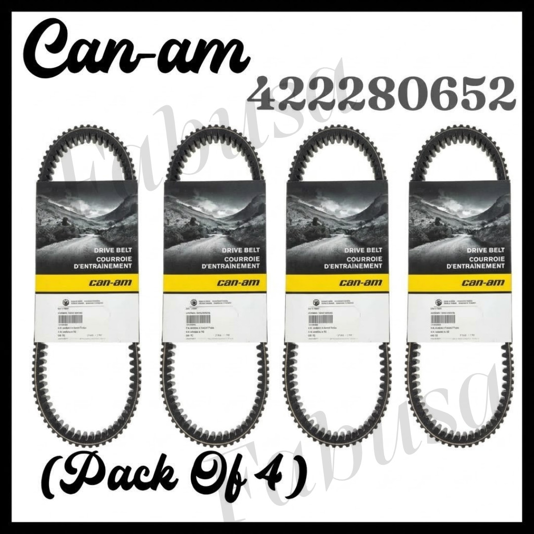 4 Pack Genuine Can-Am 422280652 OEM Clutch Drive Belts for Maverick X3 Turbo RR