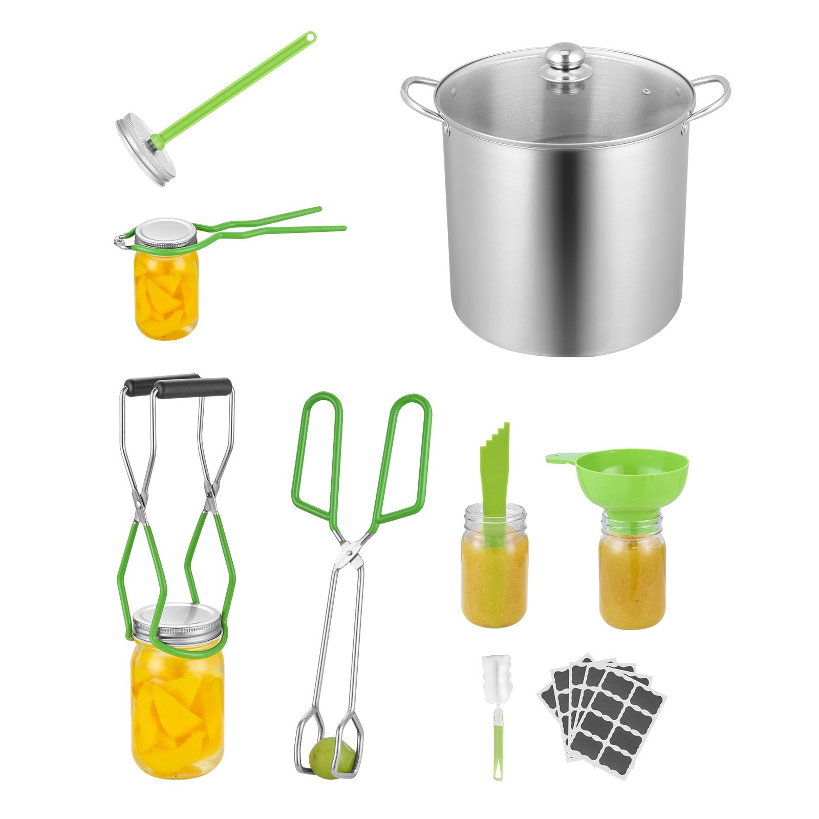 Uimoso 9-Piece Stainless Steel Canning Starter Kit for Water Bath Preserving