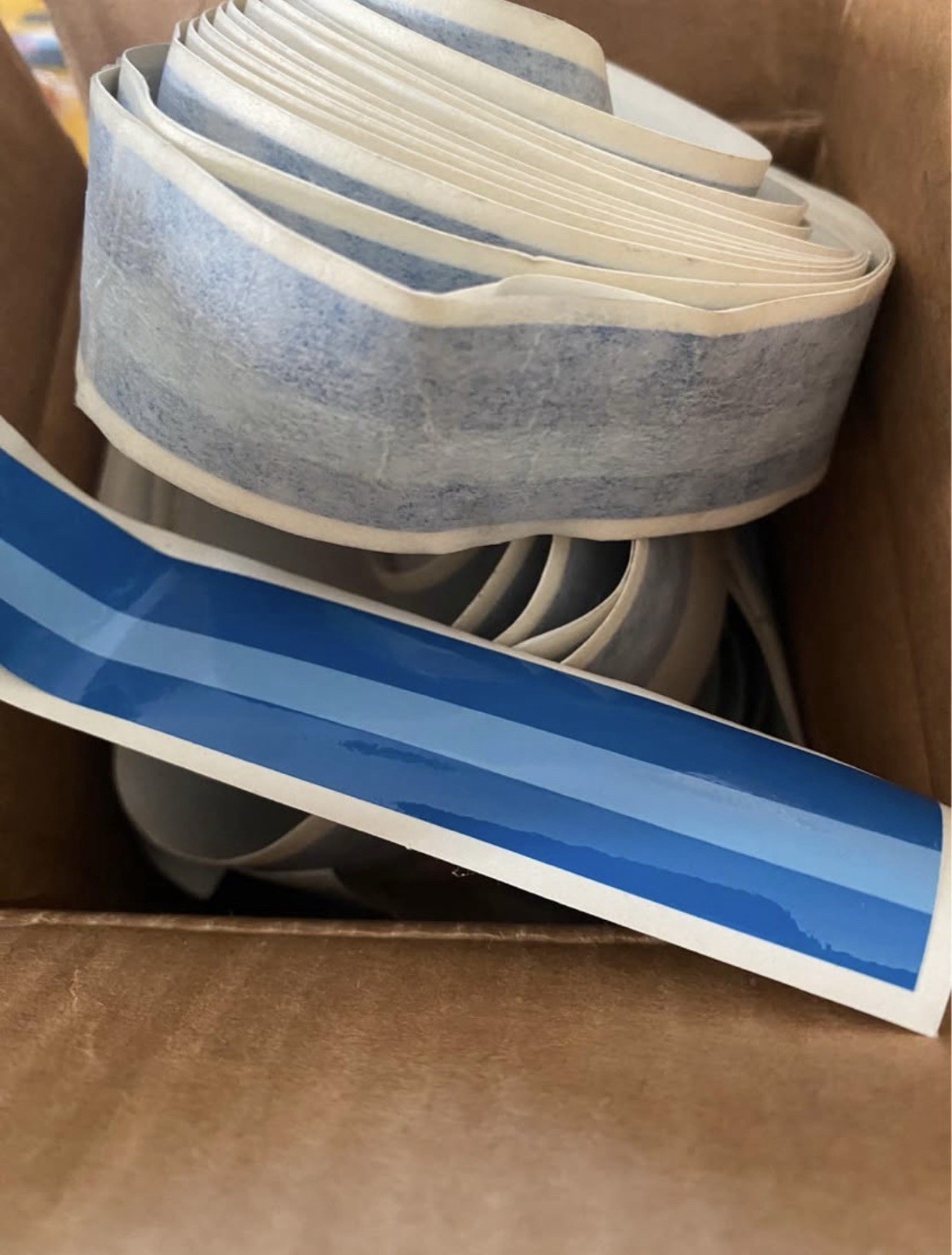 NOS 1987-1991 FORD BRICK NOSE F150 TRUCK PICKUP BLUE STRIPE TAPE PINSTRIPES NOS 1987-1991 FORD BRICK NOSE F150 TRUCK PICKUP BLUE STRIPE TAPE PINSTRIPES