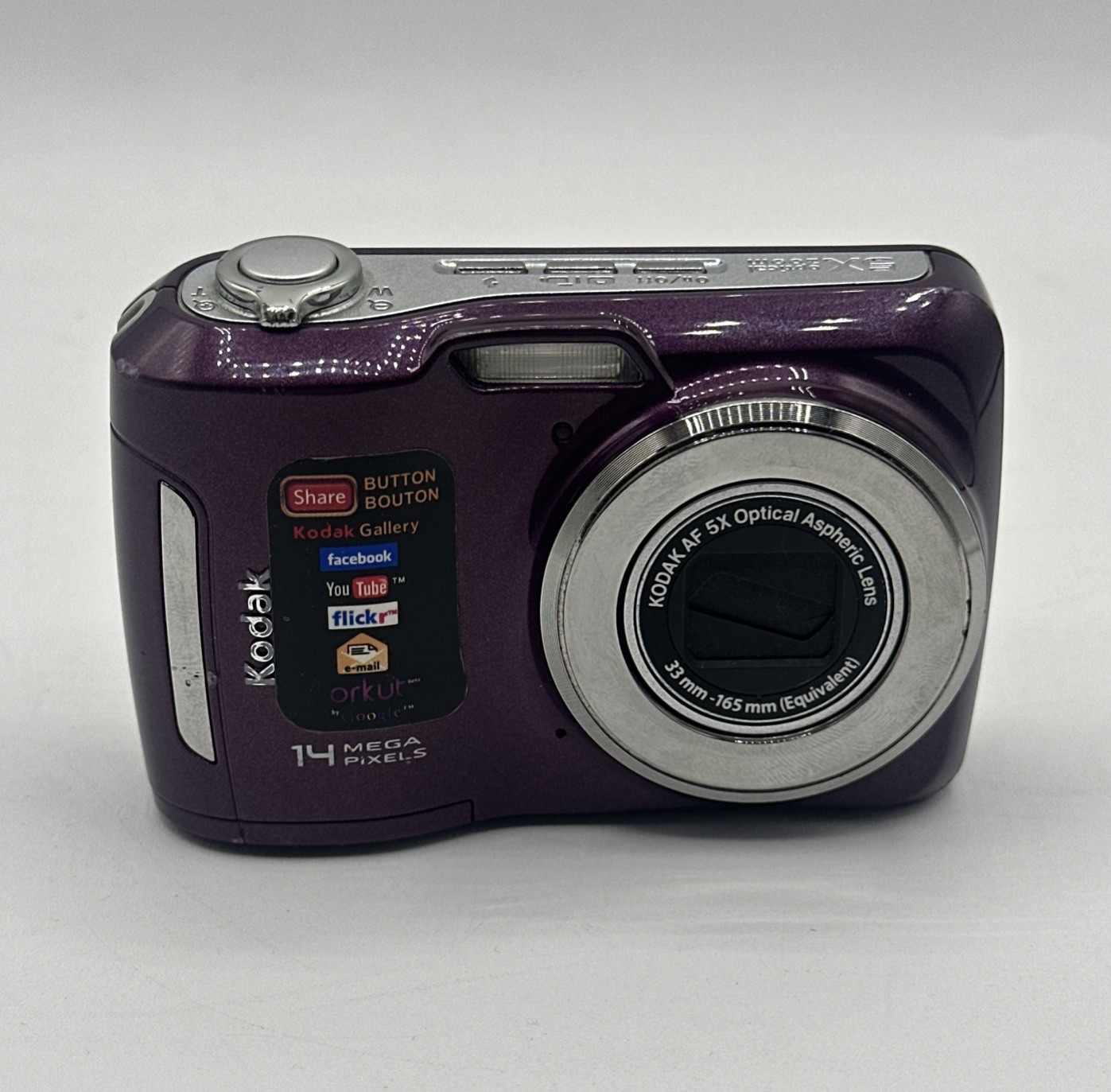 Kodak EasyShare C195 14MP Purple Point & Shoot 5x Zoom HD Video 3 Kodak EasyShare C195 14MP Purple Point & Shoot 5x Zoom HD Video 3