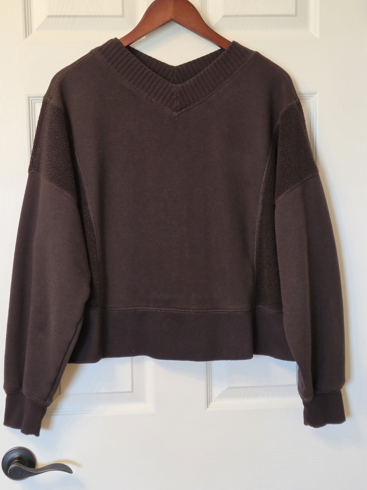 Aerie Ladies Sweatshirt Sz M Brown Pre-Owned