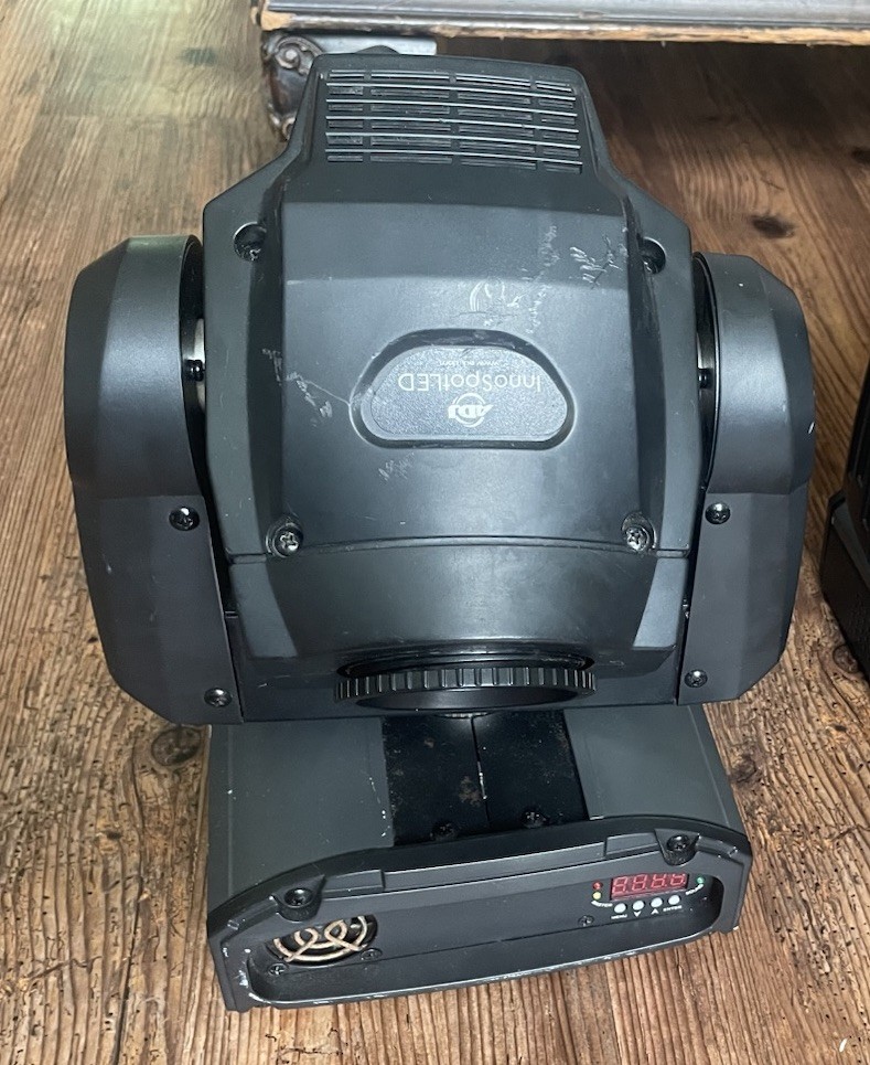 ADJ Inno Spot LED Moving Head Light AS IS Parts/ Repair, Bulb Not Illuminating ADJ Inno Spot LED Moving Head Light AS IS Parts/ Repair, Bulb Not Illuminating