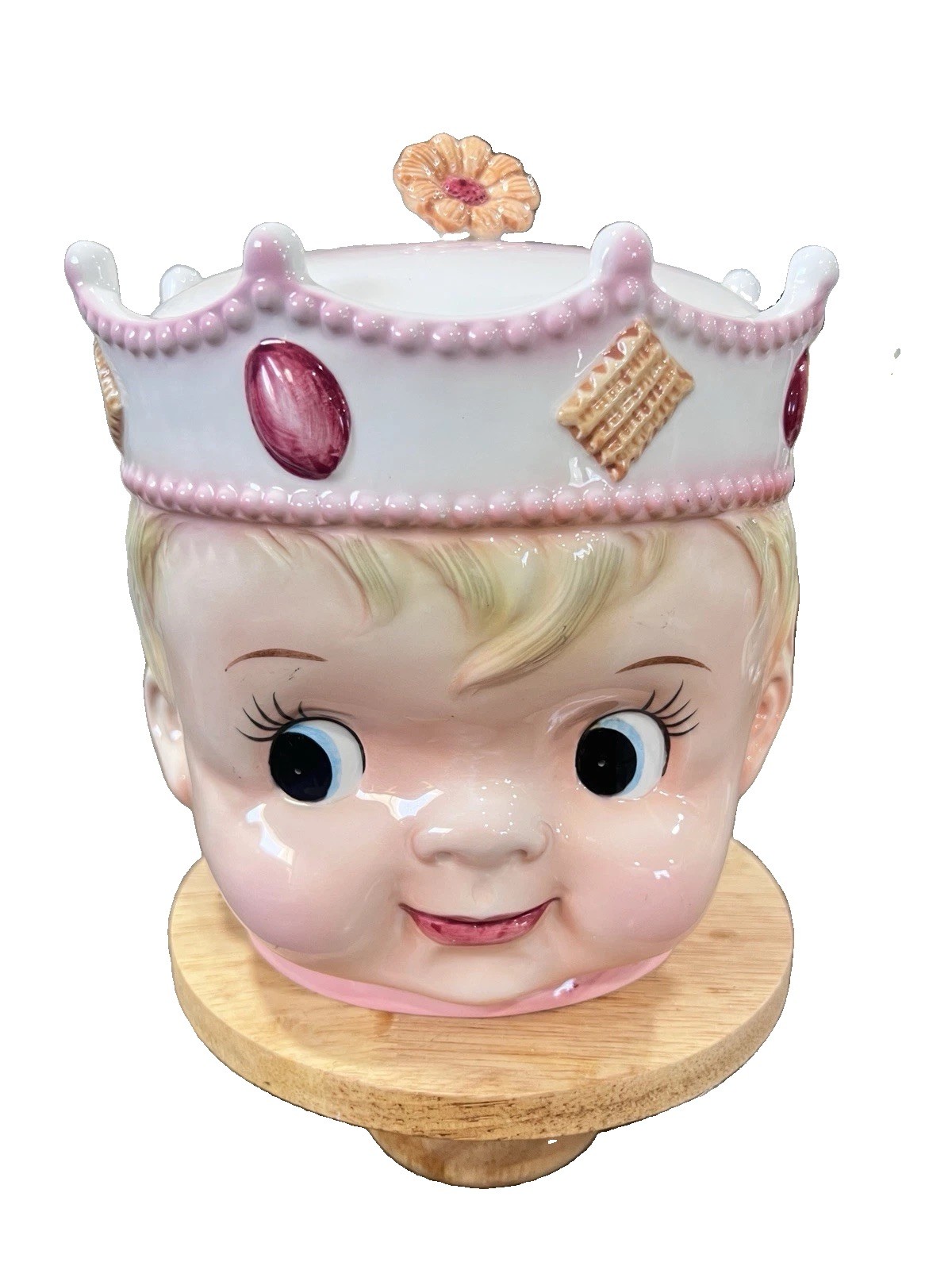 Vintage UCAGCO Prince Boy Cookie Jar – Japan – Circa 1960 RARE collectible EUC