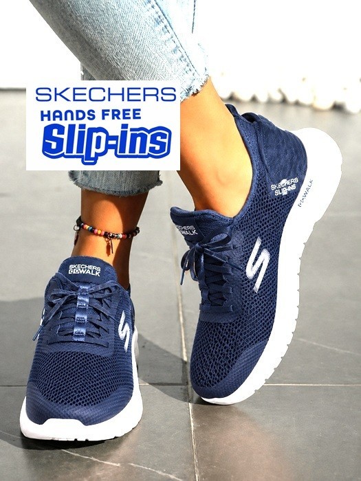 Skechers Hands Free Slip Ins Go Walk Flex Women\'s Sneakers Shoes 7 Wide