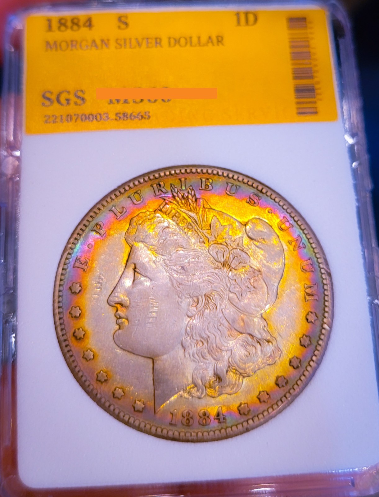 1884 *S* MORGAN SILVER DOLLAR *SOME LUSTER. 1884 *S* MORGAN SILVER DOLLAR *SOME LUSTER.
