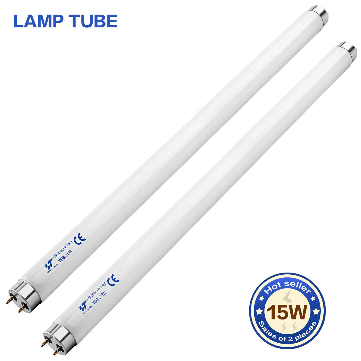 15W Bulbs UV Tube 2 Pack Bulbs UV Lamp UV Bulbs Replacement 30W Bug Zapper Bulbs