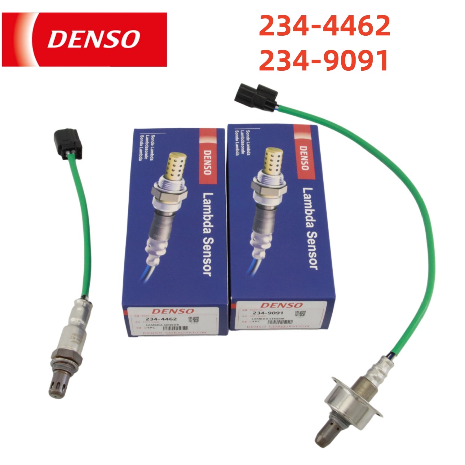 Denso 2PC Upstream+Downstream Oxygen O2 Sensor For 2008-2012 Honda Accord 2.4L 