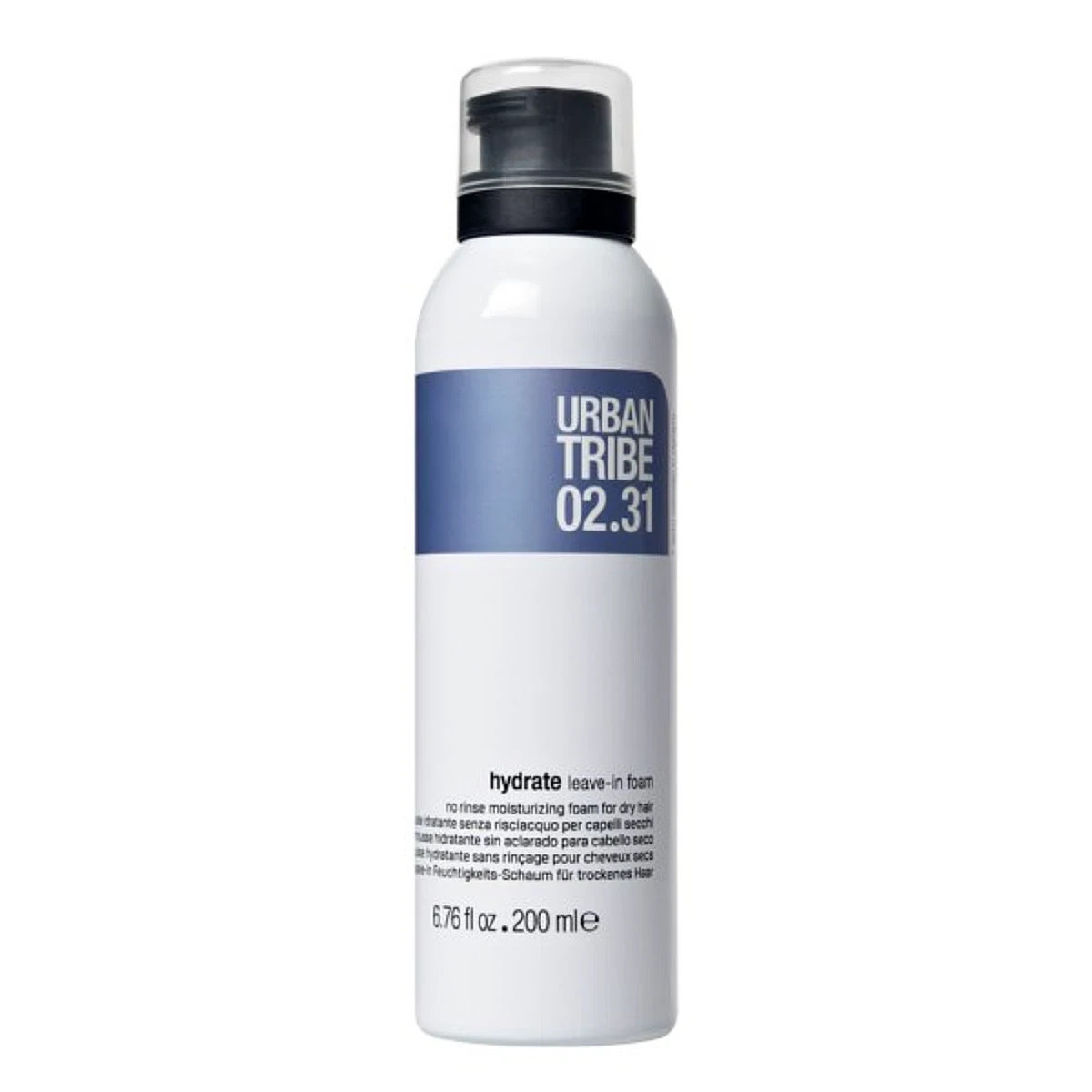 NEW URBAN TRIBE 02.31 Hydrating Leave-In Foam 200ml No Wash Treatment