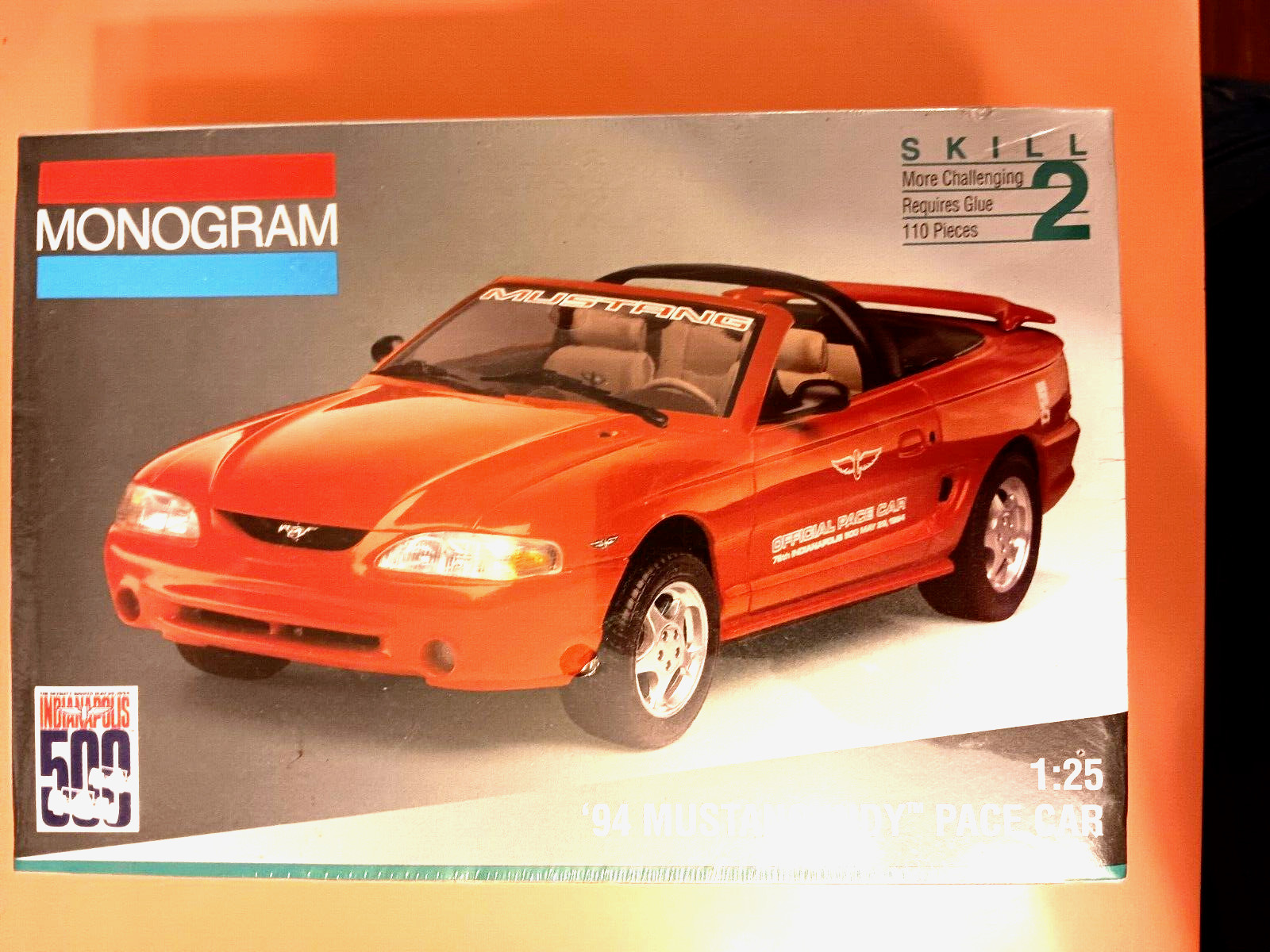 Vintage Monogram #2975 Ford Mustang 94 Indy Pace Car Model Kit SEALED box Vintage Monogram #2975 Ford Mustang 94 Indy Pace Car Model Kit SEALED box
