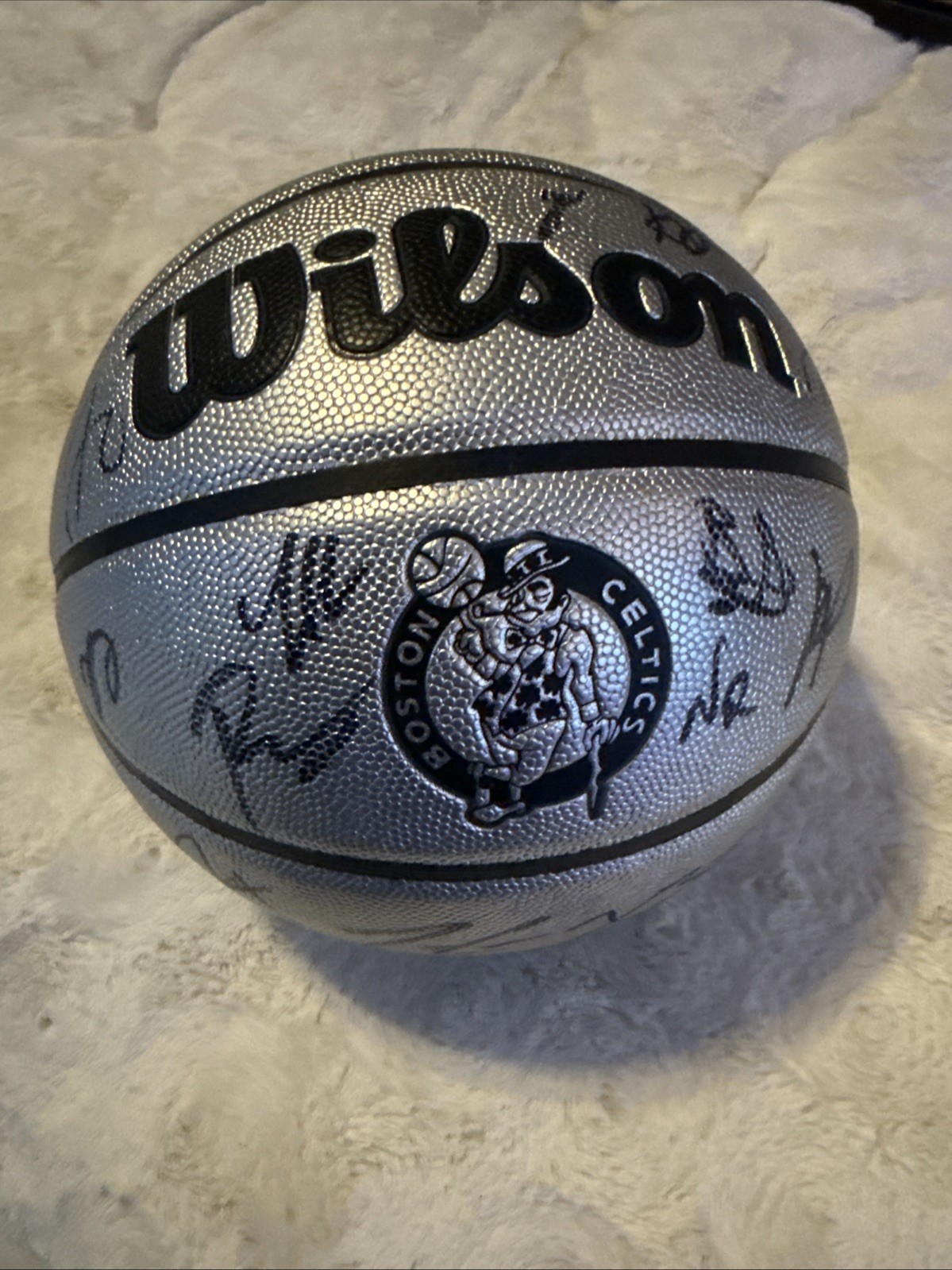 2024-25 NBA Wilson Boston Celtics And Platinum Full Team Autographed Basketball