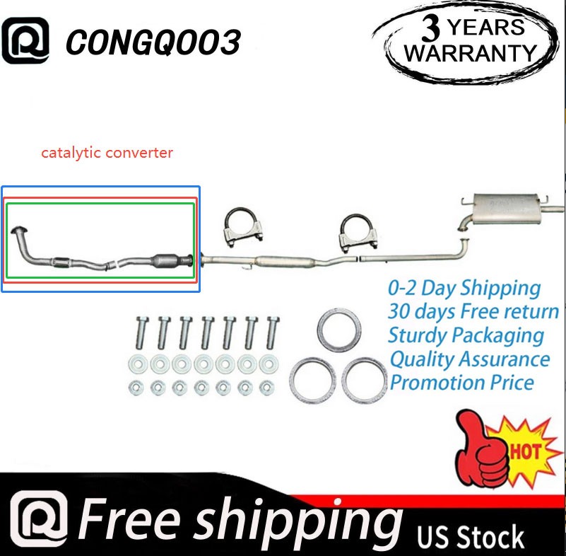 Complete Exhaust System For 1997-2001 Toyota Camry 2.2L Federal Emissions New US