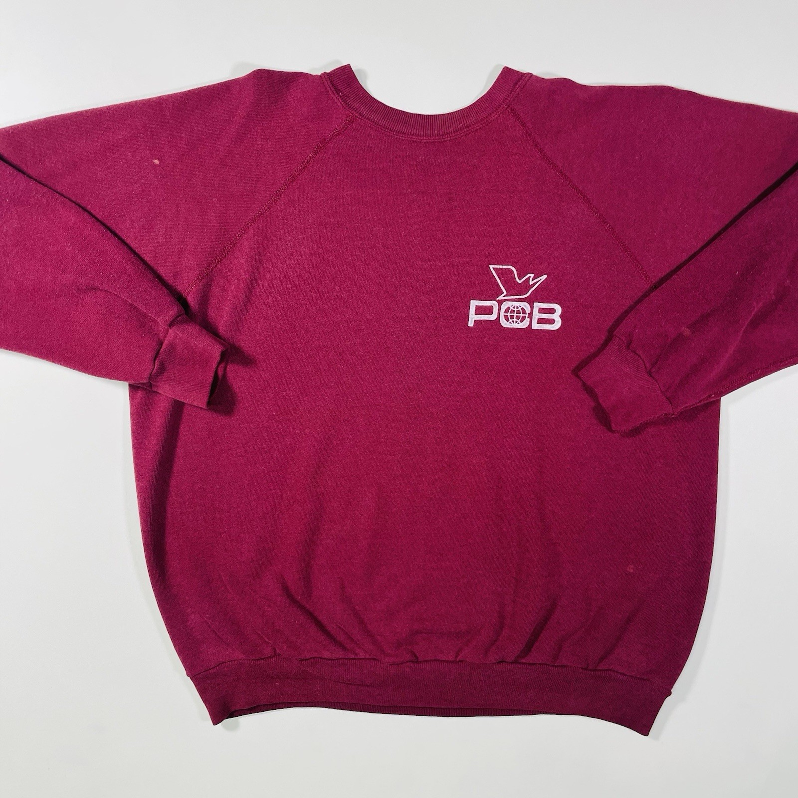 Vintage 1970s 80s POB Patriot Owned Pullover Sweatshirt Maroon Size L/XL Vintage 1970s 80s POB Patriot Owned Pullover Sweatshirt Maroon Size L/XL