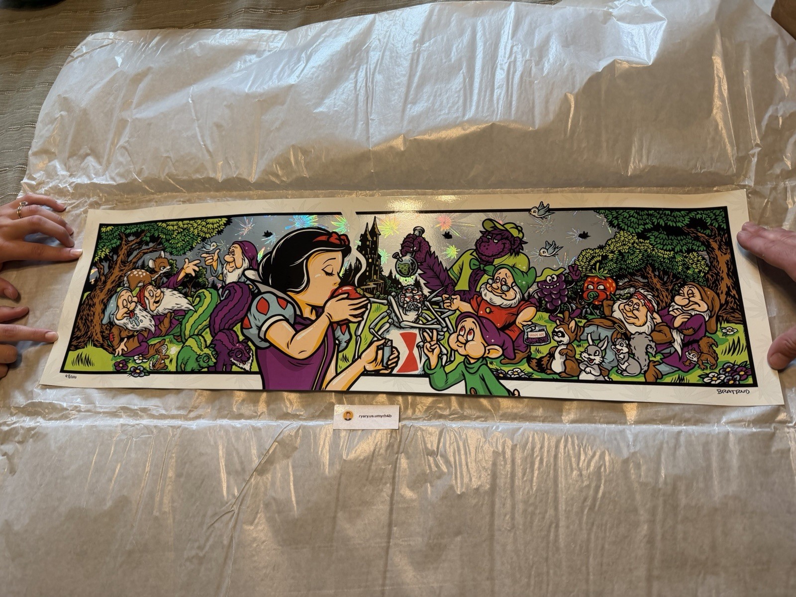 Todd Bratrud StrangeLove Apple Print 420 Foil Weed Edition Signed 43/100 Todd Bratrud StrangeLove Apple Print 420 Foil Weed Edition Signed 43/100