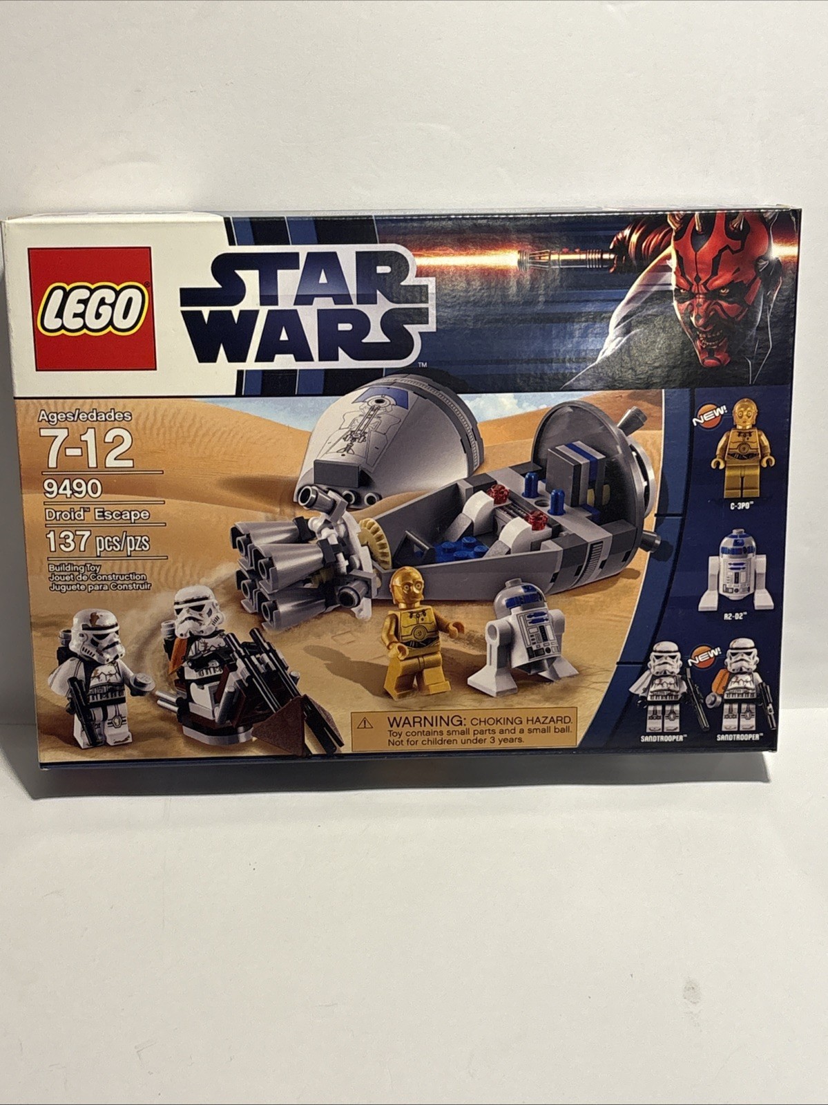LEGO Star Wars 9490 Droid Escape 137pcs New Minifigures Complete Set 7-12
