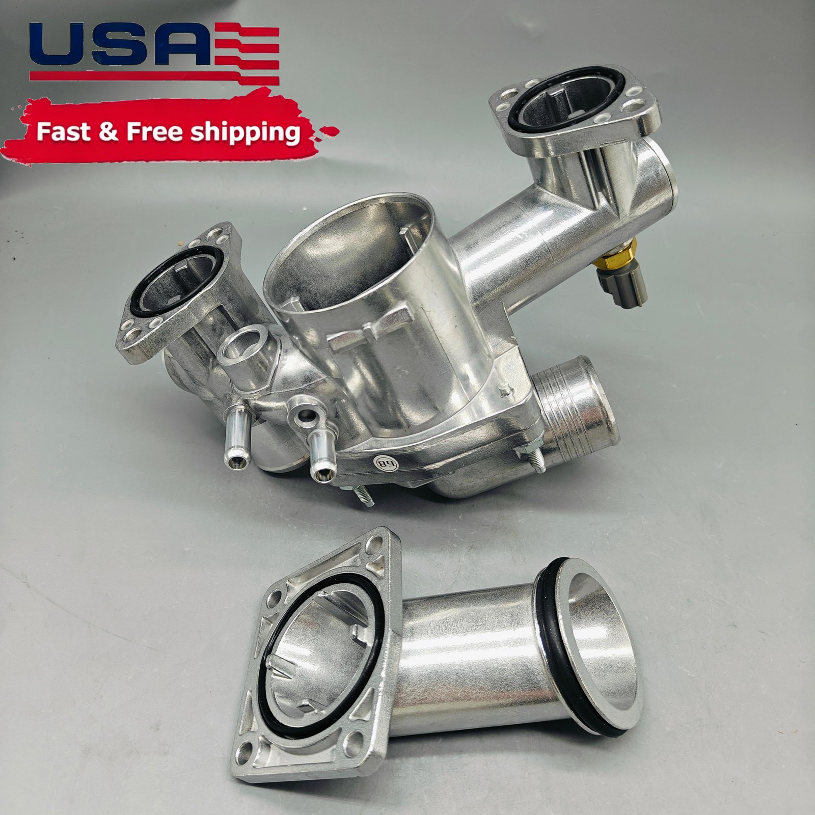 AJ89485 Mitzone For Jaguar S-Type XJ8 XJR 4.2L 03-05 Aluminum Thermostat Housing AJ89485 Mitzone For Jaguar S-Type XJ8 XJR 4.2L 03-05 Aluminum Thermostat Housing