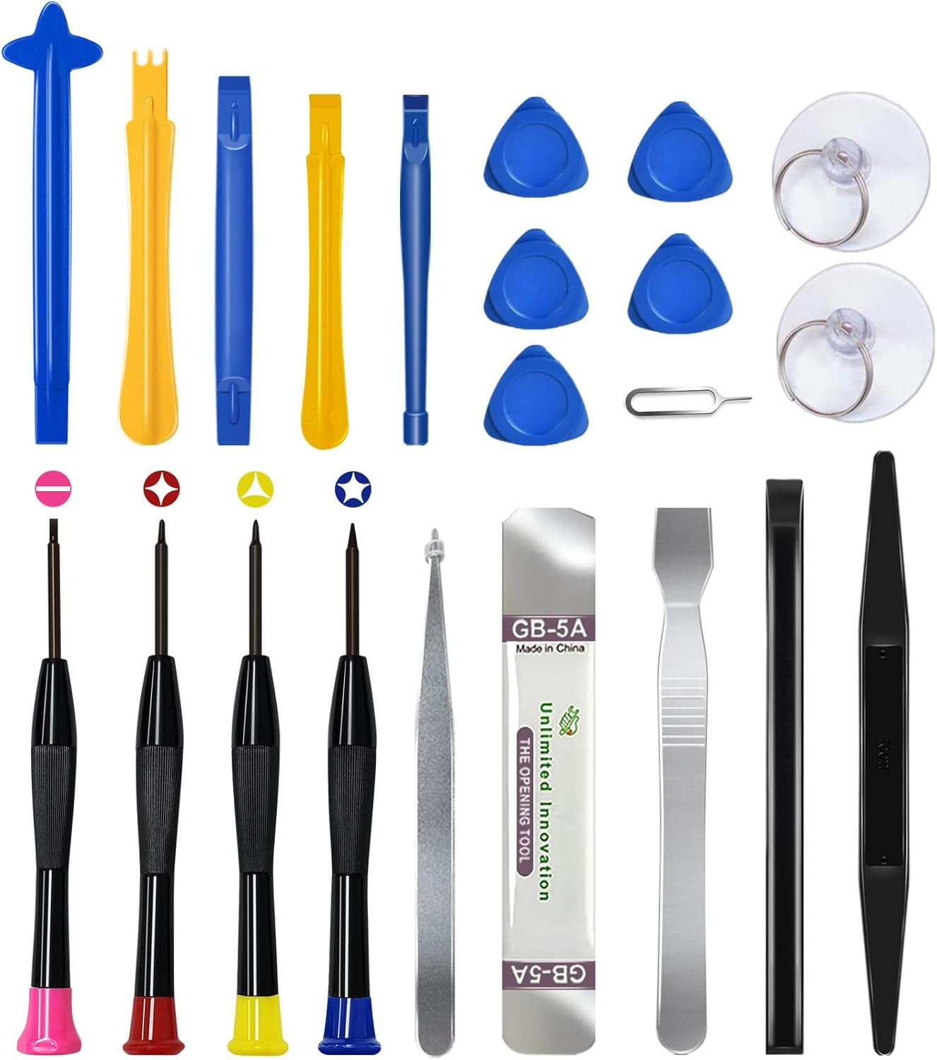 22 Piece Professional Electronics Opening Pry Screwdriver Set Multiple Functions