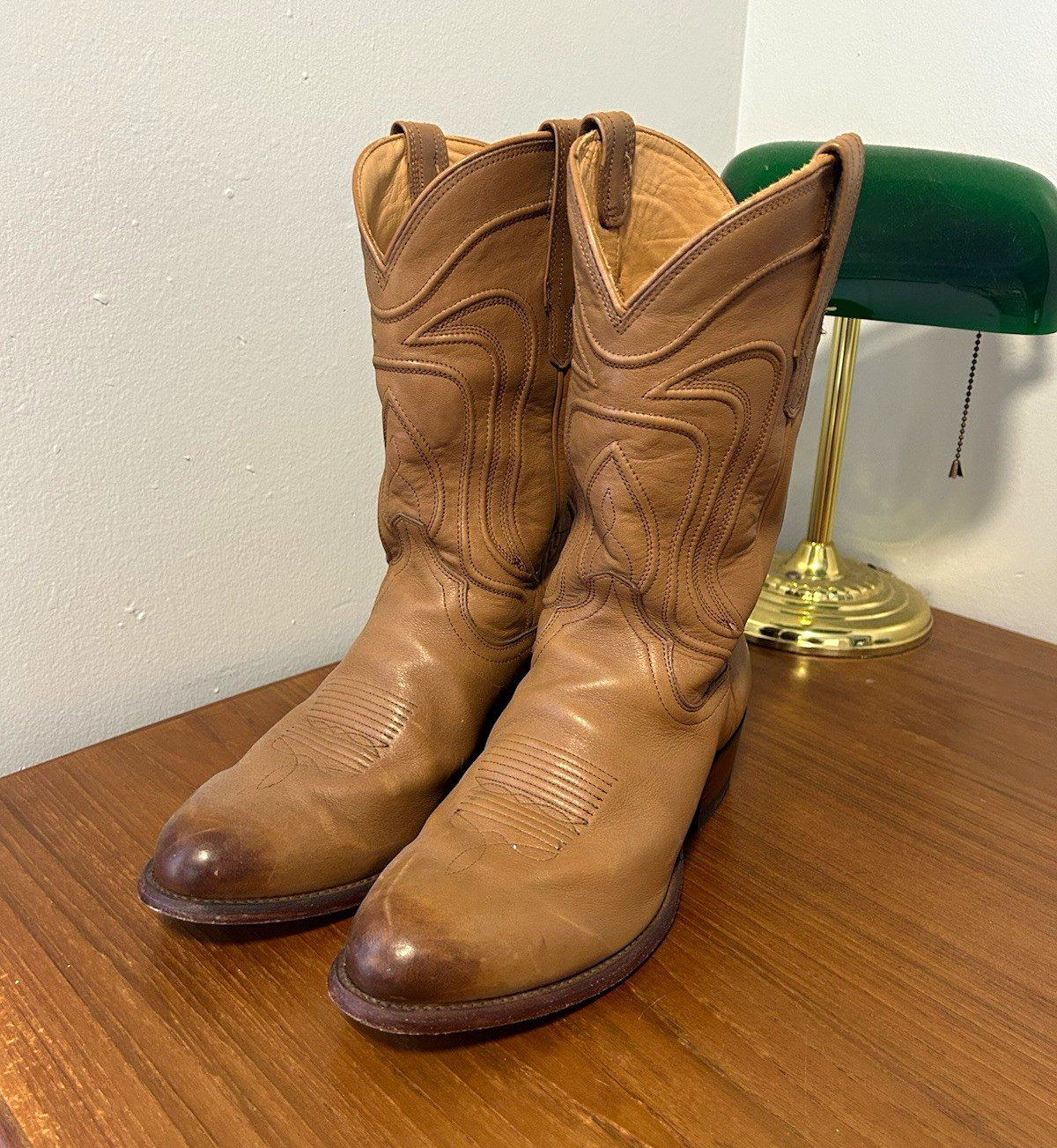 Tecovas Cartwright Tan Brown Cowboy Boots size 11 EE FREE 2-DAY SHIPPING