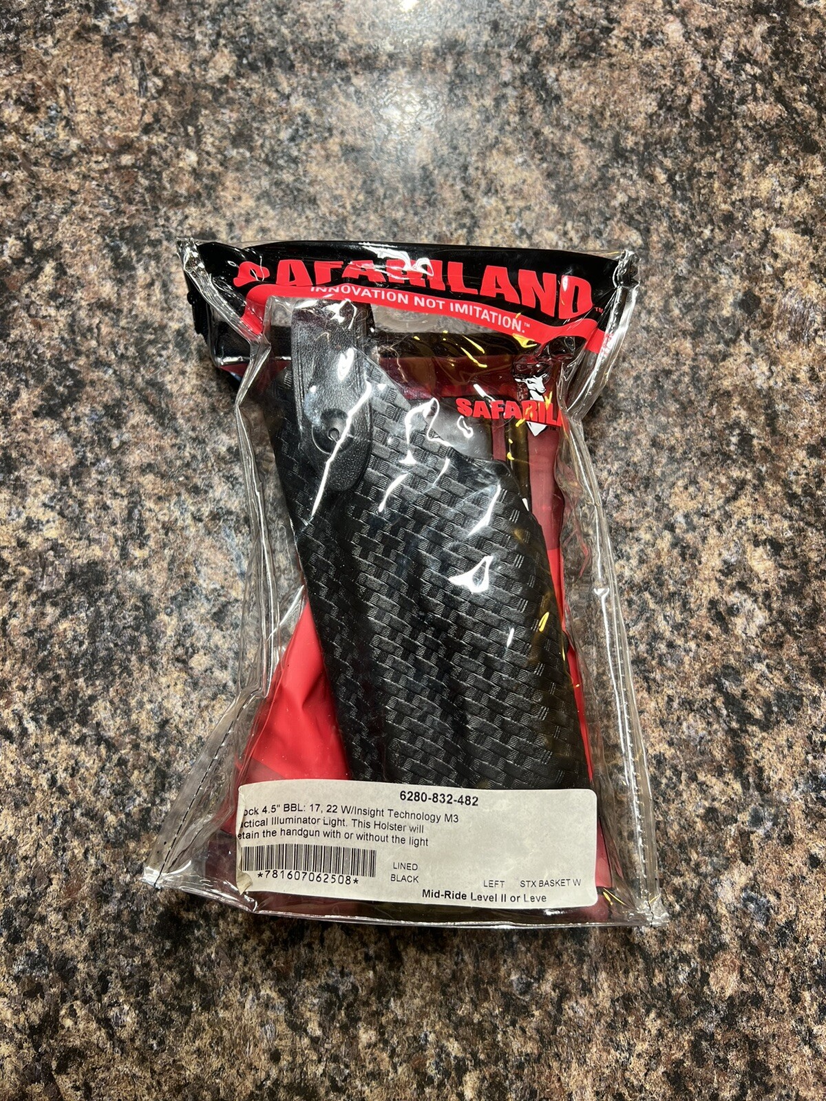 BRAND NEW Safariland 6280 Level II Mid-Ride Duty Holster - Tac Light LH