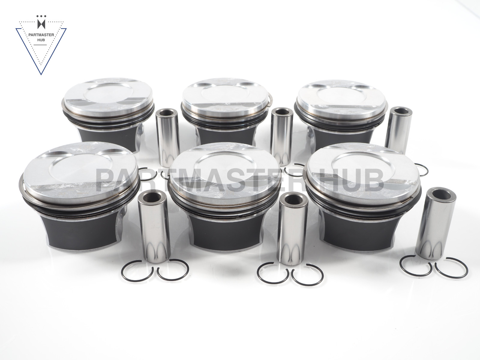 2017-2023 Porsche Engine Piston w/Rings Set 6PCS +0.50 - 3.0L Turbo TFSI  EA839