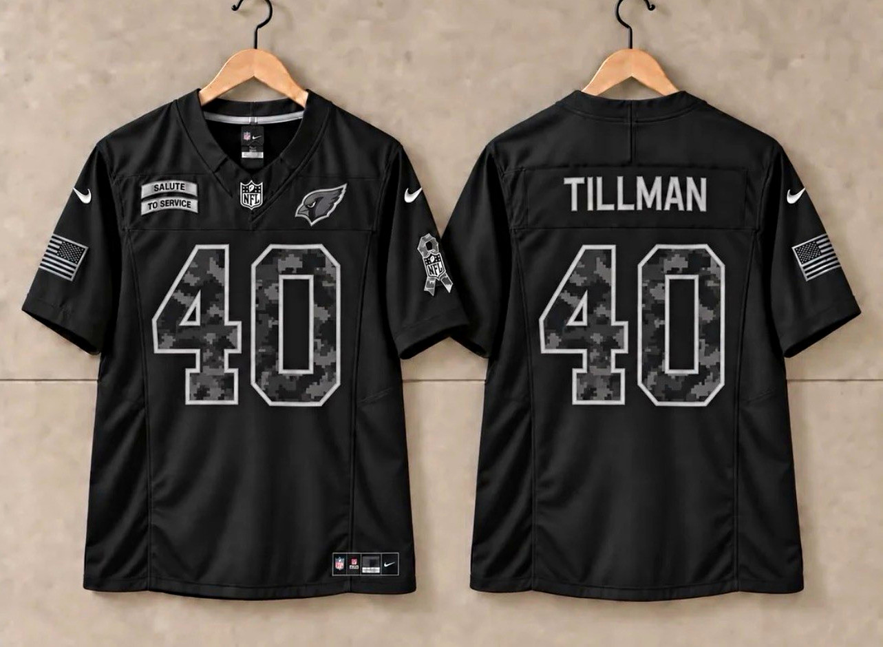 Nike Arizona Cardinals Pat Tillman #40 Salute to Service Football Jersey Black Nike Arizona Cardinals Pat Tillman #40 Salute to Service Football Jersey Black