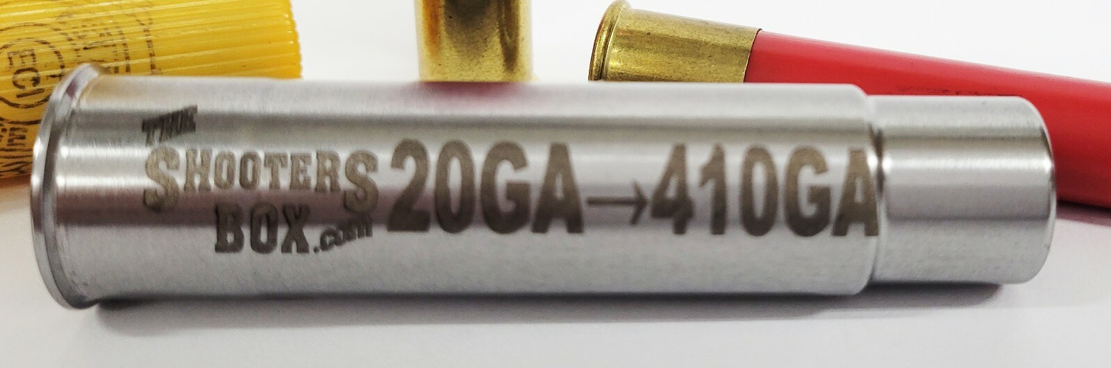 20GA to 410GA Shotgun Adapter - Stainless Steel - 