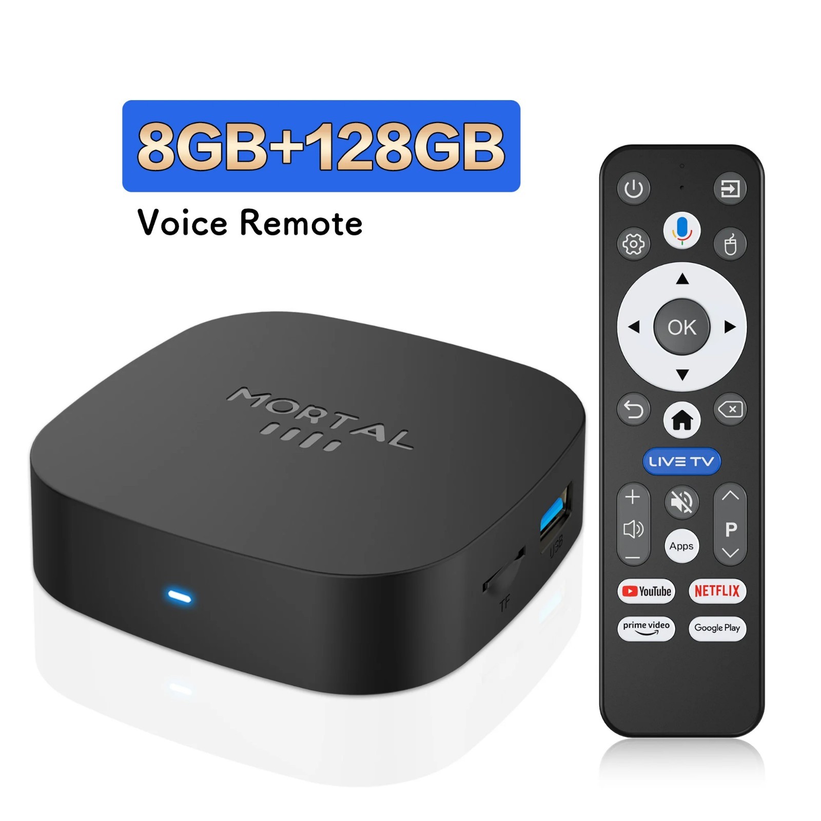 Android 16 8K Media Player 8GB RAM 128GB ROM RK3518 Quad Core WiFi