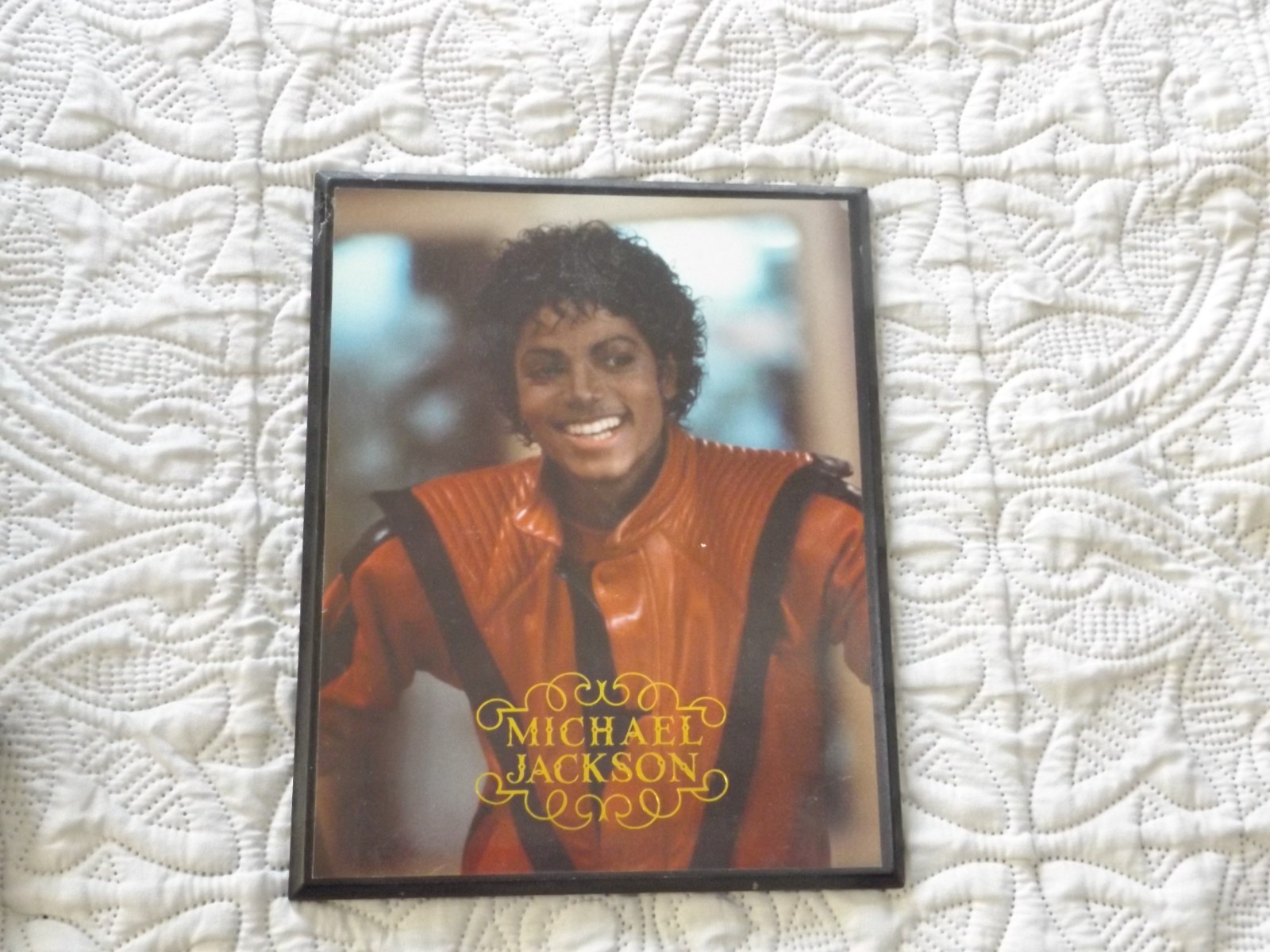 Collectible Vintage Michael Jackson Wooden Wall Plaque Lot