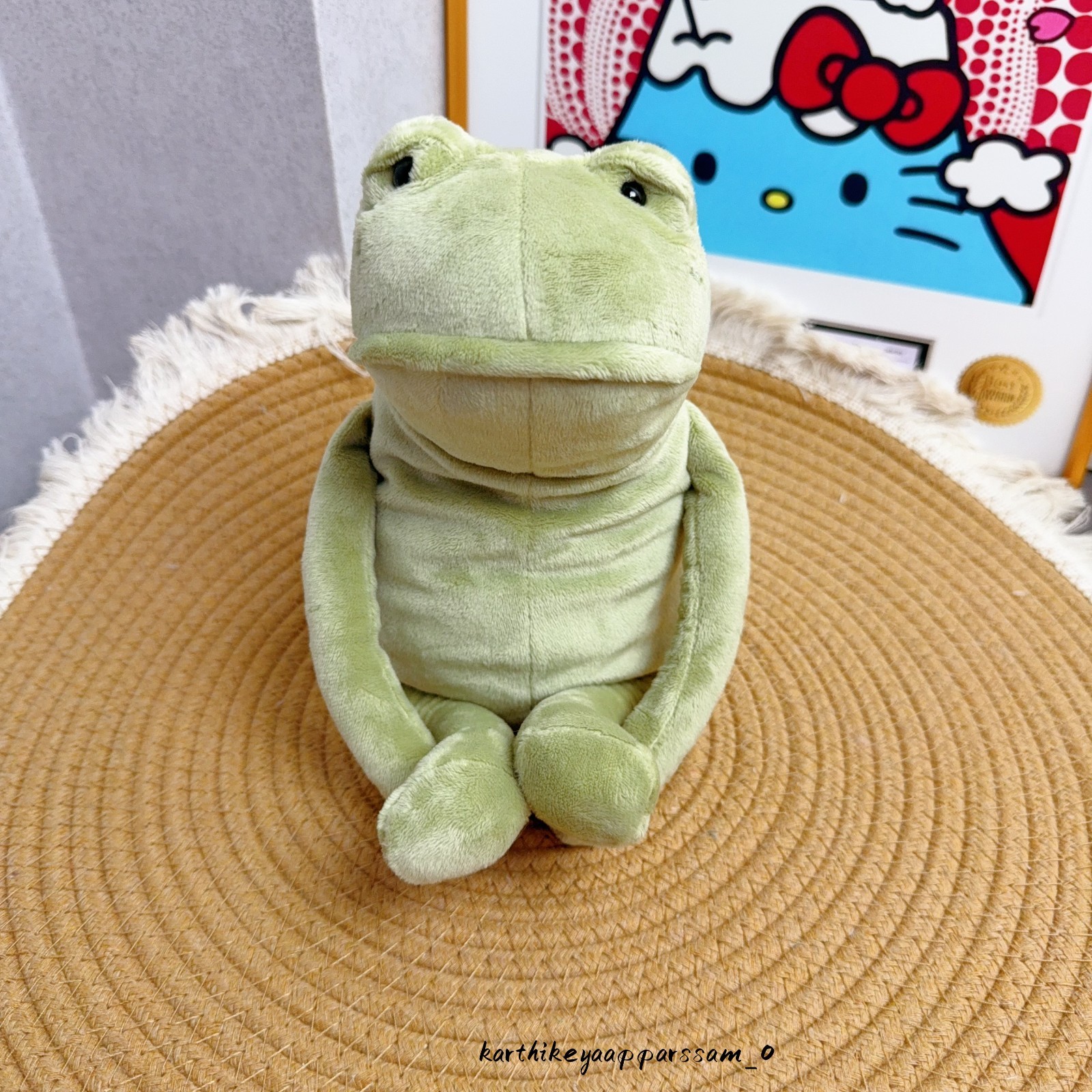 Jellycat large Fergus Frog Cute plush figure Gift for others 13in Jellycat large Fergus Frog Cute plush figure Gift for others 13in