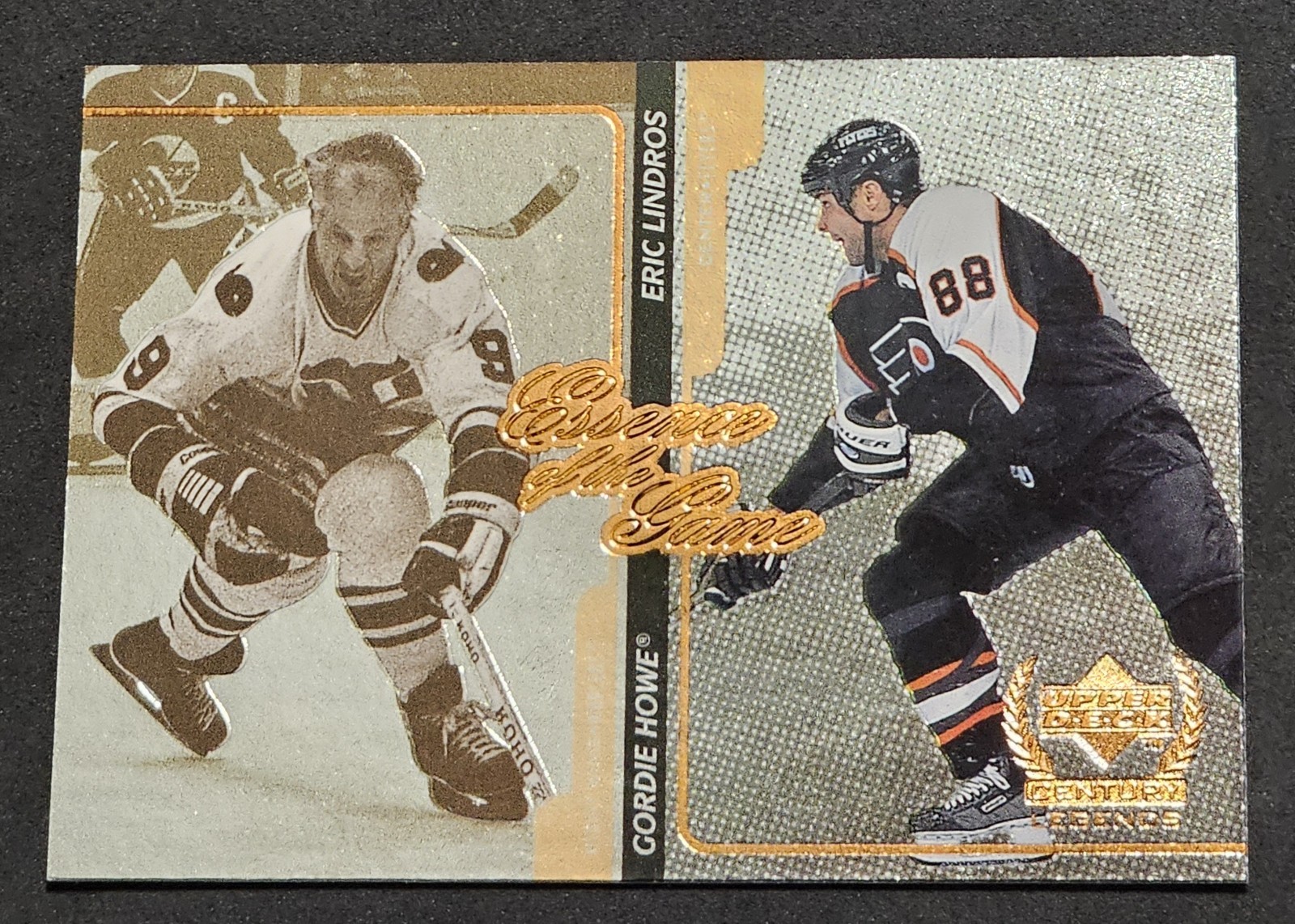 1999-00 Upper Deck Century Legends - Essence of the Game Eric Lindros, Gordie... 1999-00 Upper Deck Century Legends - Essence of the Game Eric Lindros, Gordie...