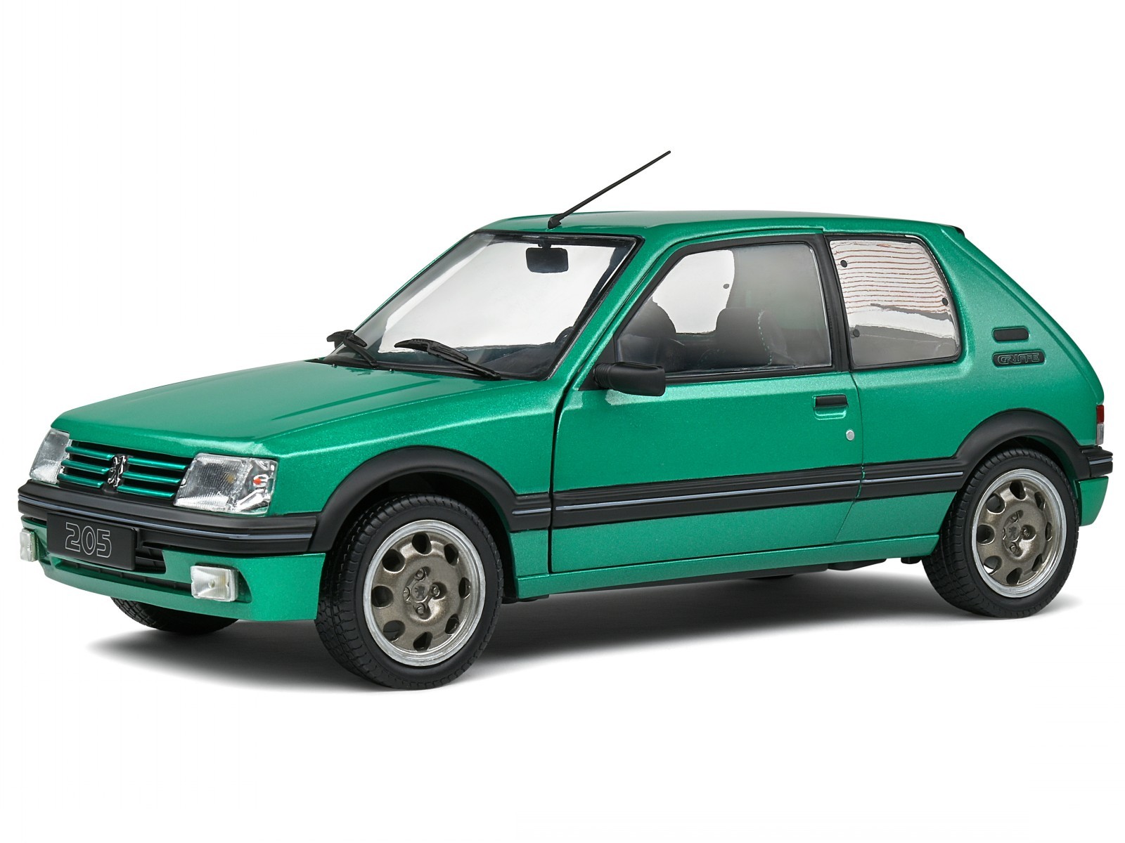 Peugeot 205 GTI Griffe 1992 green diecast model car S1801712 Solido 1:18