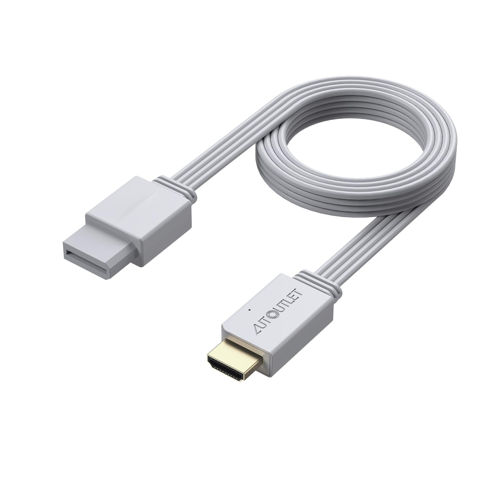 AUTOUTLET Wii to HDMI Converter 1080P 5ft 150cm Adapter HDMI Cable Output AUTOUTLET Wii to HDMI Converter 1080P 5ft 150cm Adapter HDMI Cable Output