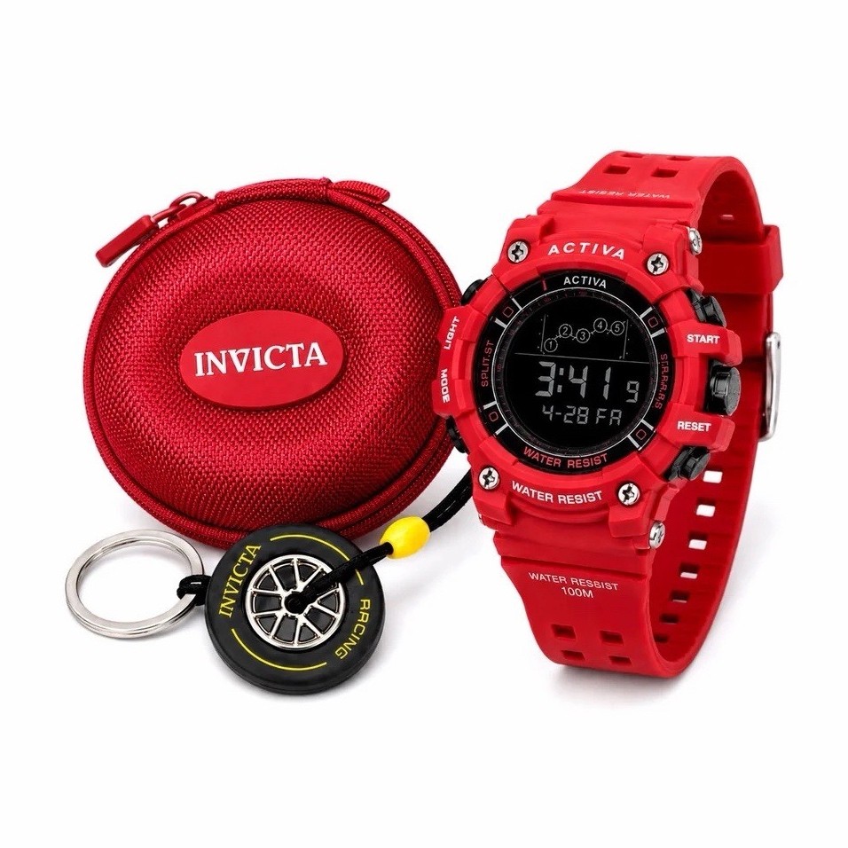 Set Activa Rally Edition X Invicta - Unisex Watch - 50mm, Red (ACW-GA-M-104) Set Activa Rally Edition X Invicta - Unisex Watch - 50mm, Red (ACW-GA-M-104)