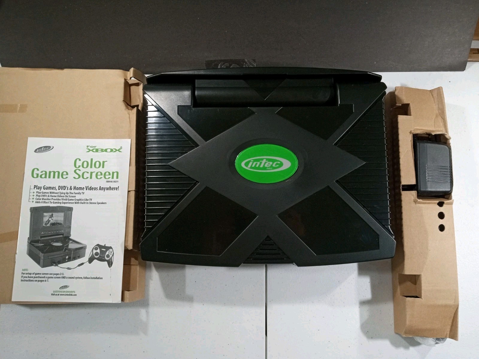 RARE Intec 7.2 in Color Game Screen for Original Xbox 2003 NEW Open Box 