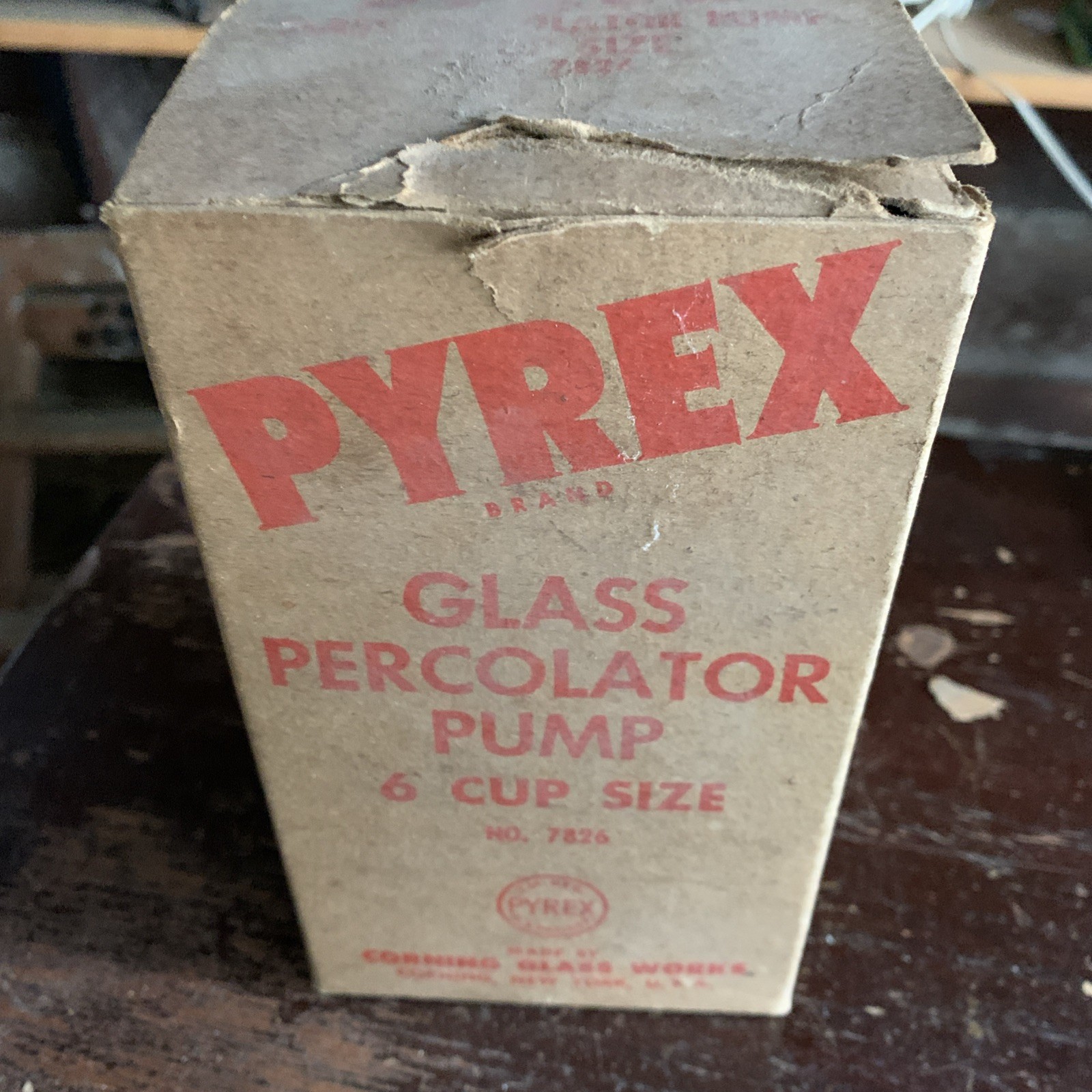 Vintage Pyrex 7826 Glass Percolator Pump 6 Cup New In Opened Box Vintage Pyrex 7826 Glass Percolator Pump 6 Cup New In Opened Box
