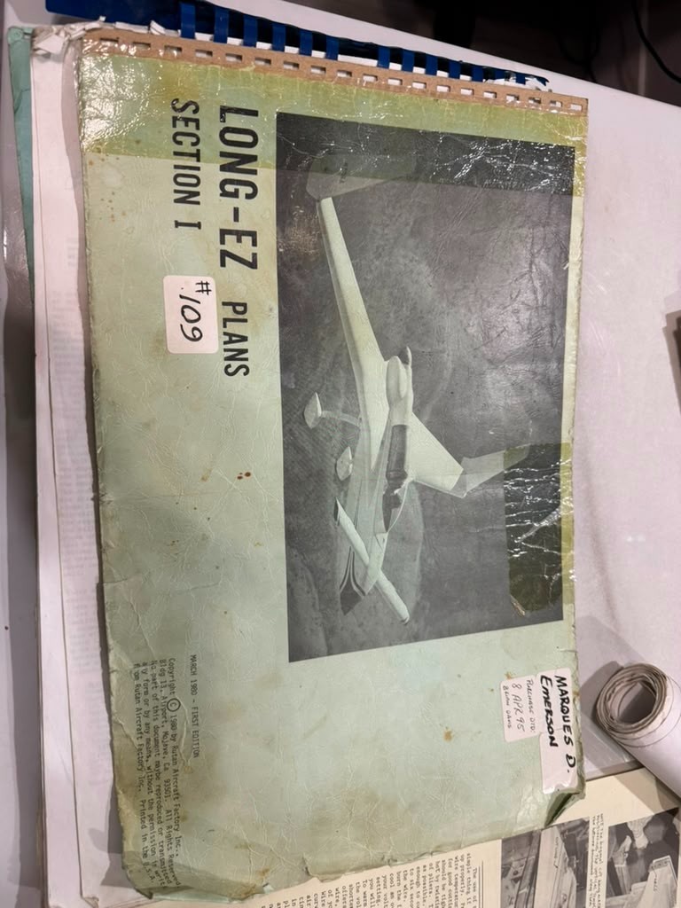Rutan, Long-EZ, Experimental Aircraft, Project, Original Plans, Templates, Landi