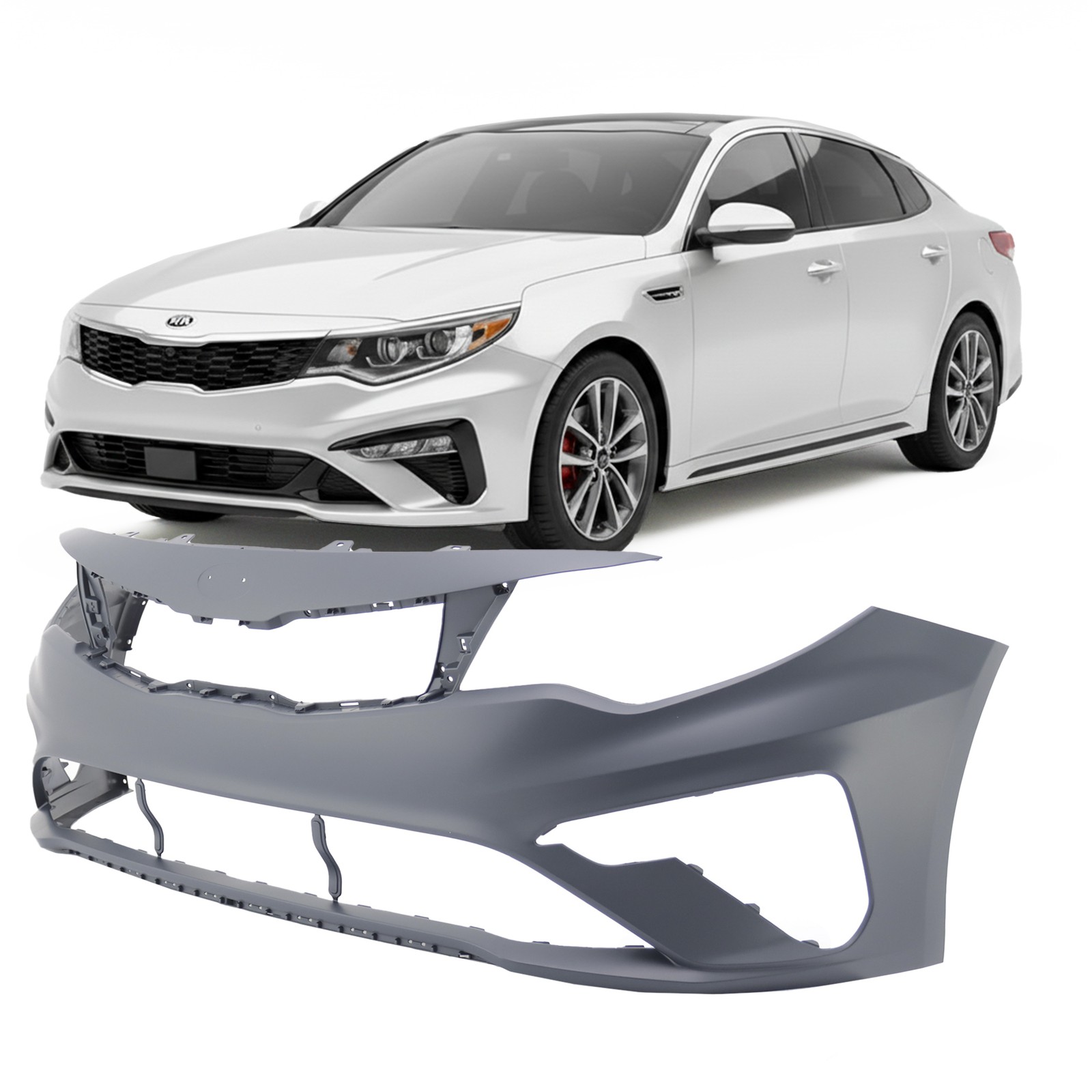 2019-2020 Kia Optima Hybrid EX LX S SX Front Bumper Cover KI1000205 86511D5500