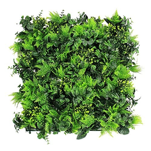 12Pcs 20 x 20 Inches Artificial Boxwood Hedge Panels, Grass Privacy Greenery ...