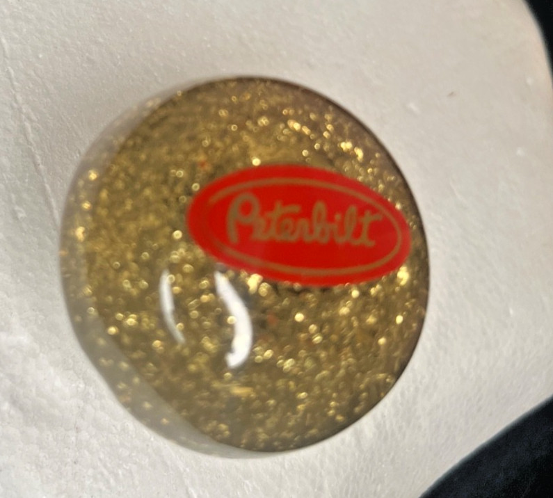 Vintage Original Peterbilt Gold Metalflake Glitter Shift Knob w/Extension 1970's Vintage Original Peterbilt Gold Metalflake Glitter Shift Knob w/Extension 1970's