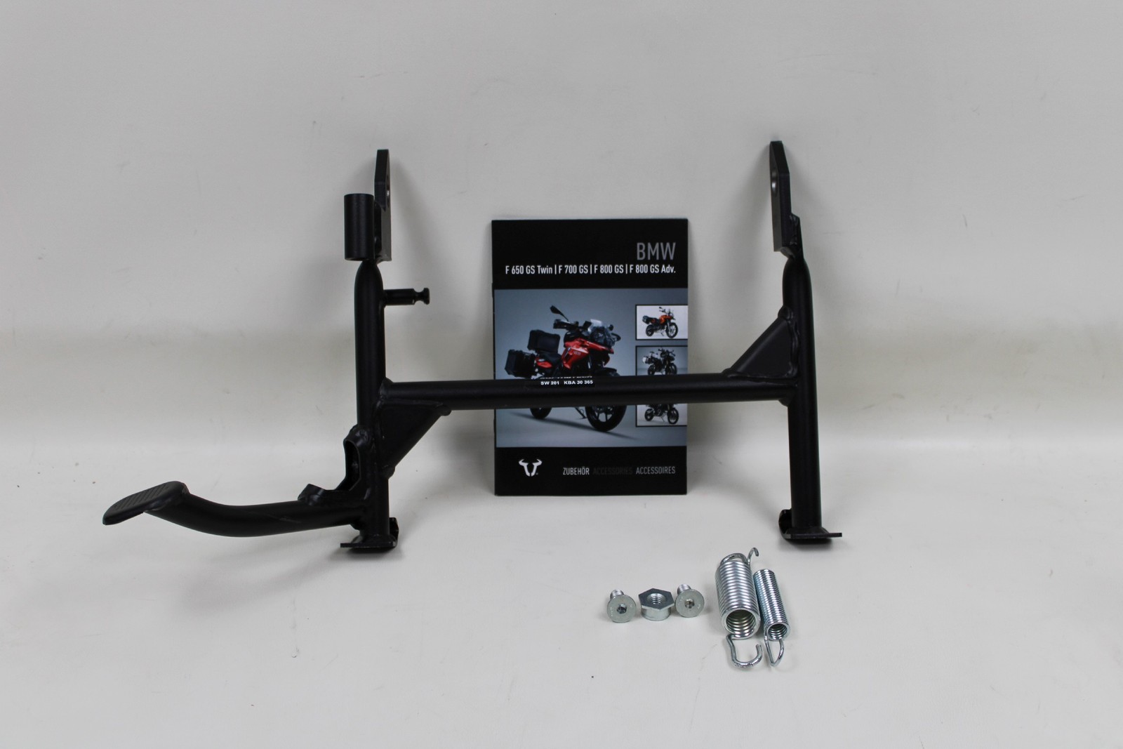 BMW F650GS F700GS SW Motech Black Centerstand Lower Suspension Setting Stand