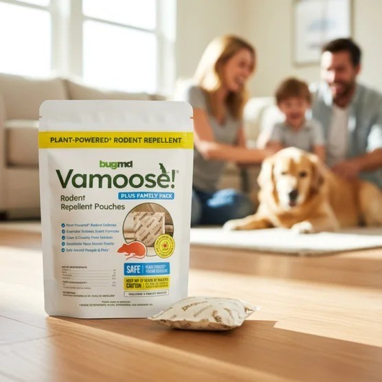 8-pk Vamoose Plus Rodent Repellent Pouches, Plant Scent Repels Rats & Mice BugMD