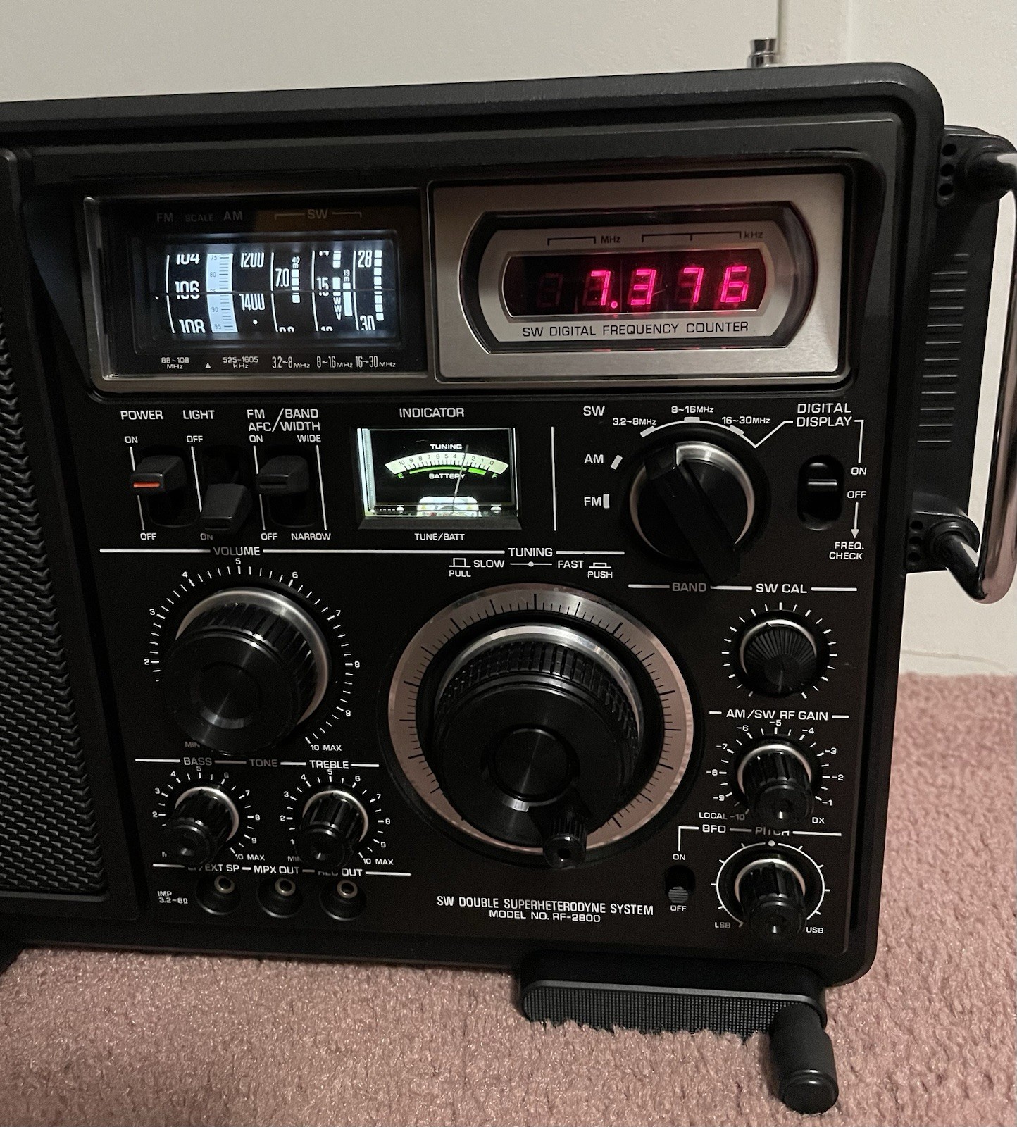 Fully Serviced/Restored Panasonic RF-2800 Radio FM/AM/Shortwave-Upgraded/Updated