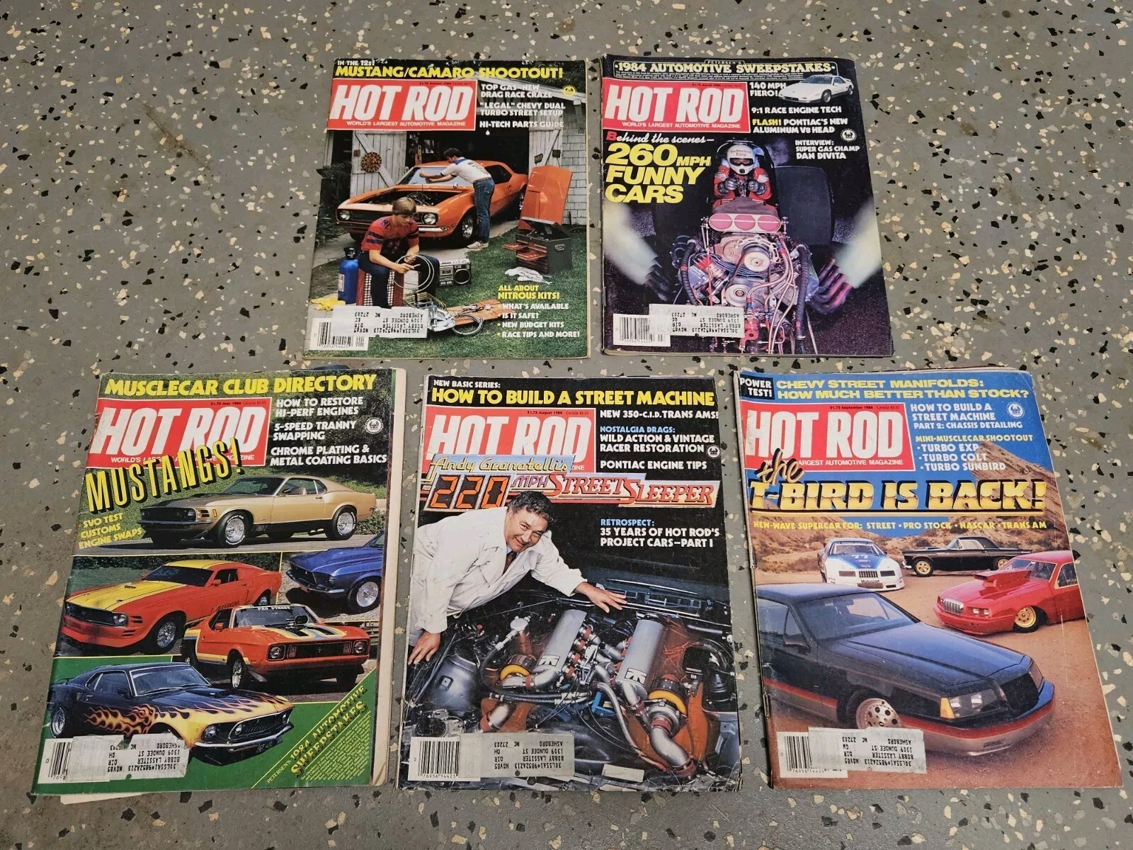 5 Vintage 1985 Hot Rod Magazines Jan, Mar, May, Aug And Sept 5 Vintage 1985 Hot Rod Magazines Jan, Mar, May, Aug And Sept
