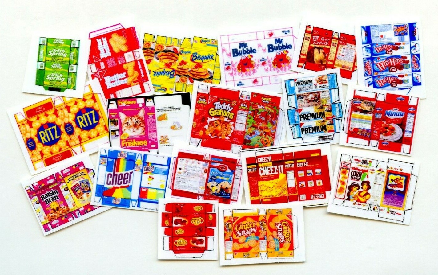 * SALE *   1:24 Half inch Scale 18 DIY Dollhouse Miniature Assorted Boxes # 5