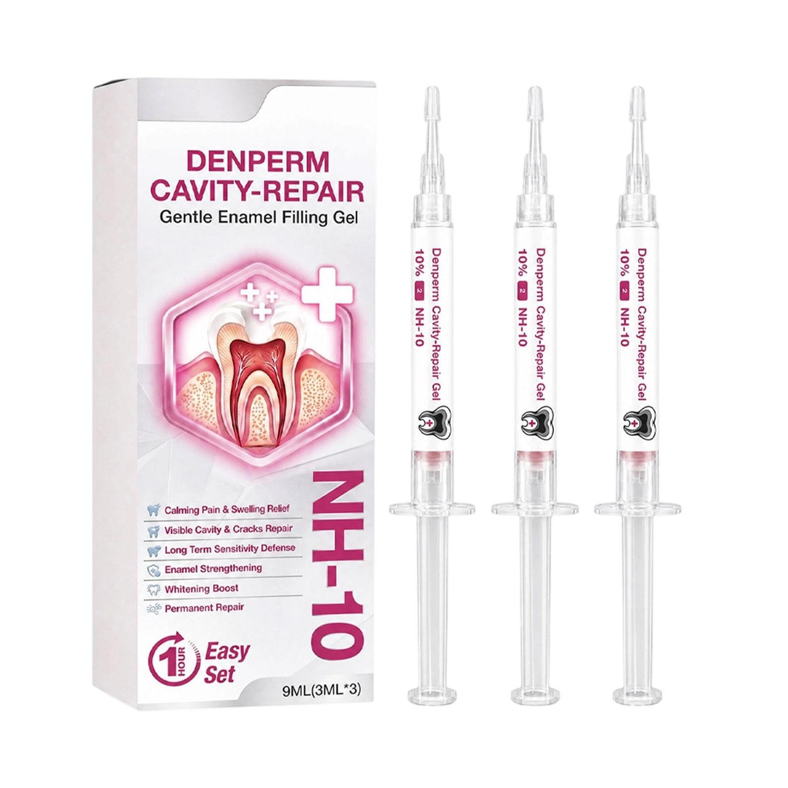 GumRevive Periodontal Repair Gel 3 Pcs,Professional Teeth Restoration Mint Gel