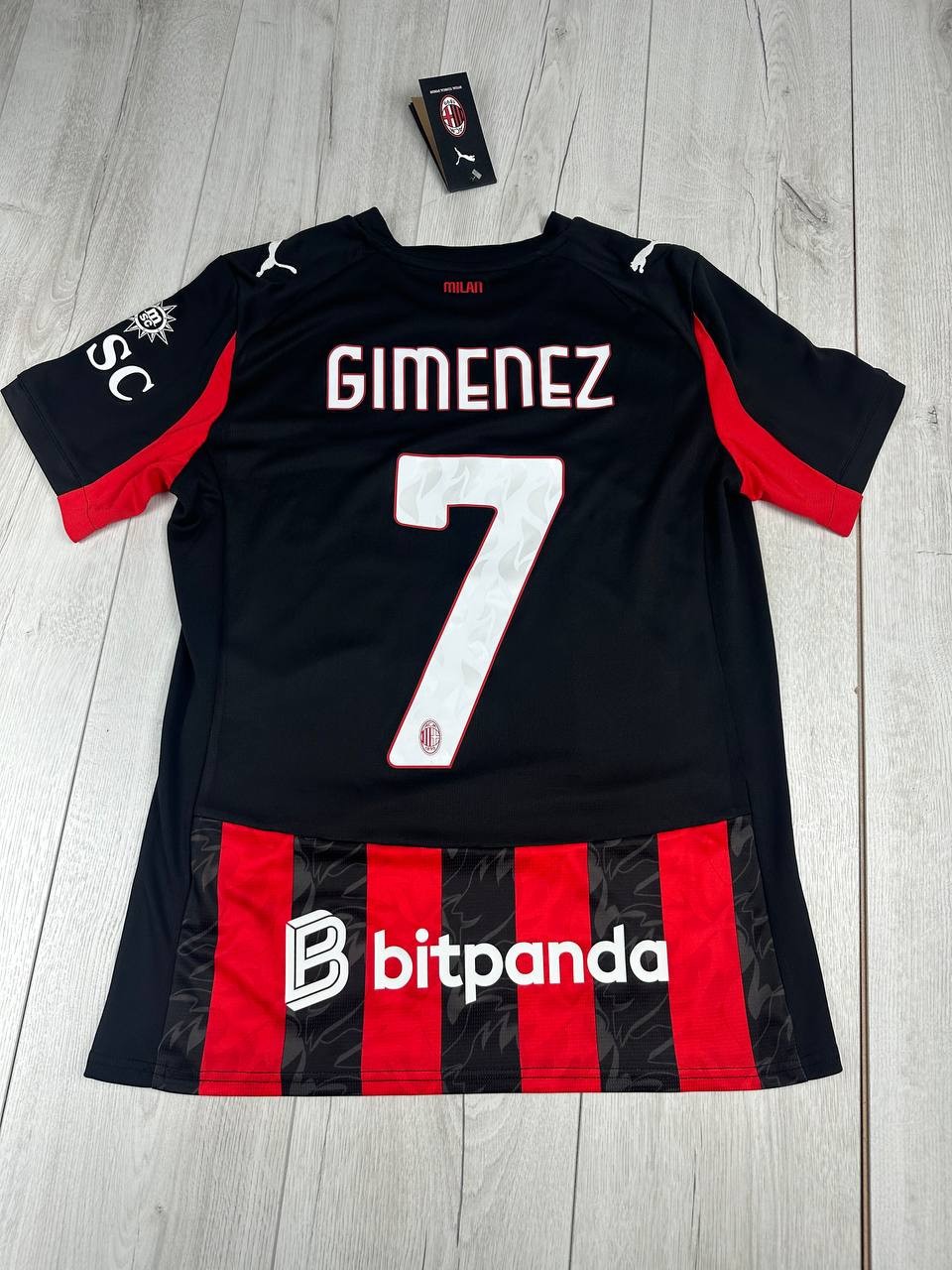 BNWT AC Milan 2025/26 Gimenez #7 Puma Authentic Jersey Men’s Size S Soccer