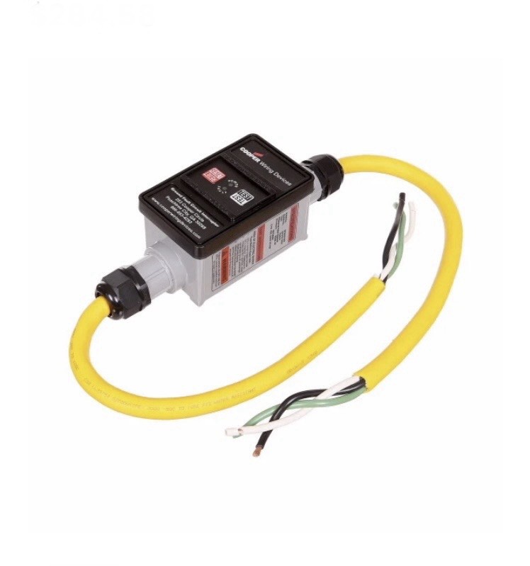 Cooper Wiring Devices GFID3M1NN GFCI Port 2’ 10/3, CRD W/FL 30A, 277V MA Cooper Wiring Devices GFID3M1NN GFCI Port 2’ 10/3, CRD W/FL 30A, 277V MA