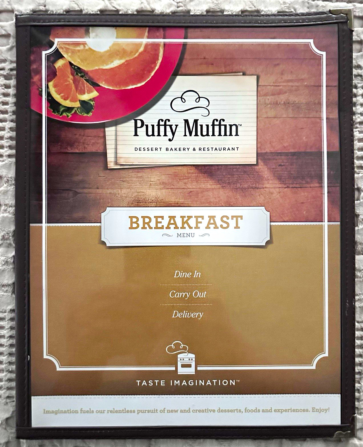Vintage Puffy Muffin Breakfast and Main Menus & Mug - Brentwood, TN. @2005 Vintage Puffy Muffin Breakfast and Main Menus & Mug - Brentwood, TN. @2005