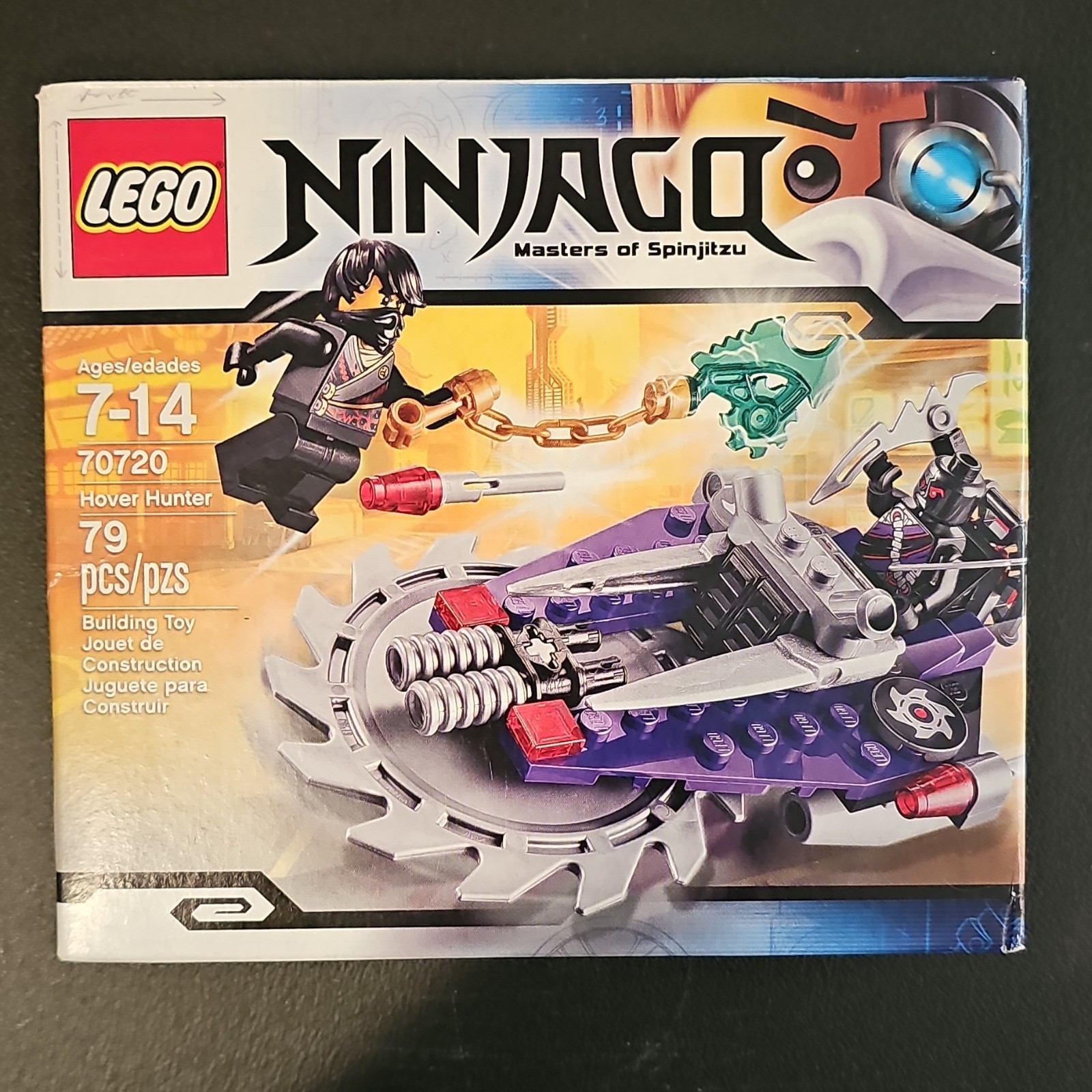 LEGO NINJAGO Masters of Spinjitzu Hover Hunter 70720 Cole 79 pcs Age 7-14 LEGO NINJAGO Masters of Spinjitzu Hover Hunter 70720 Cole 79 pcs Age 7-14