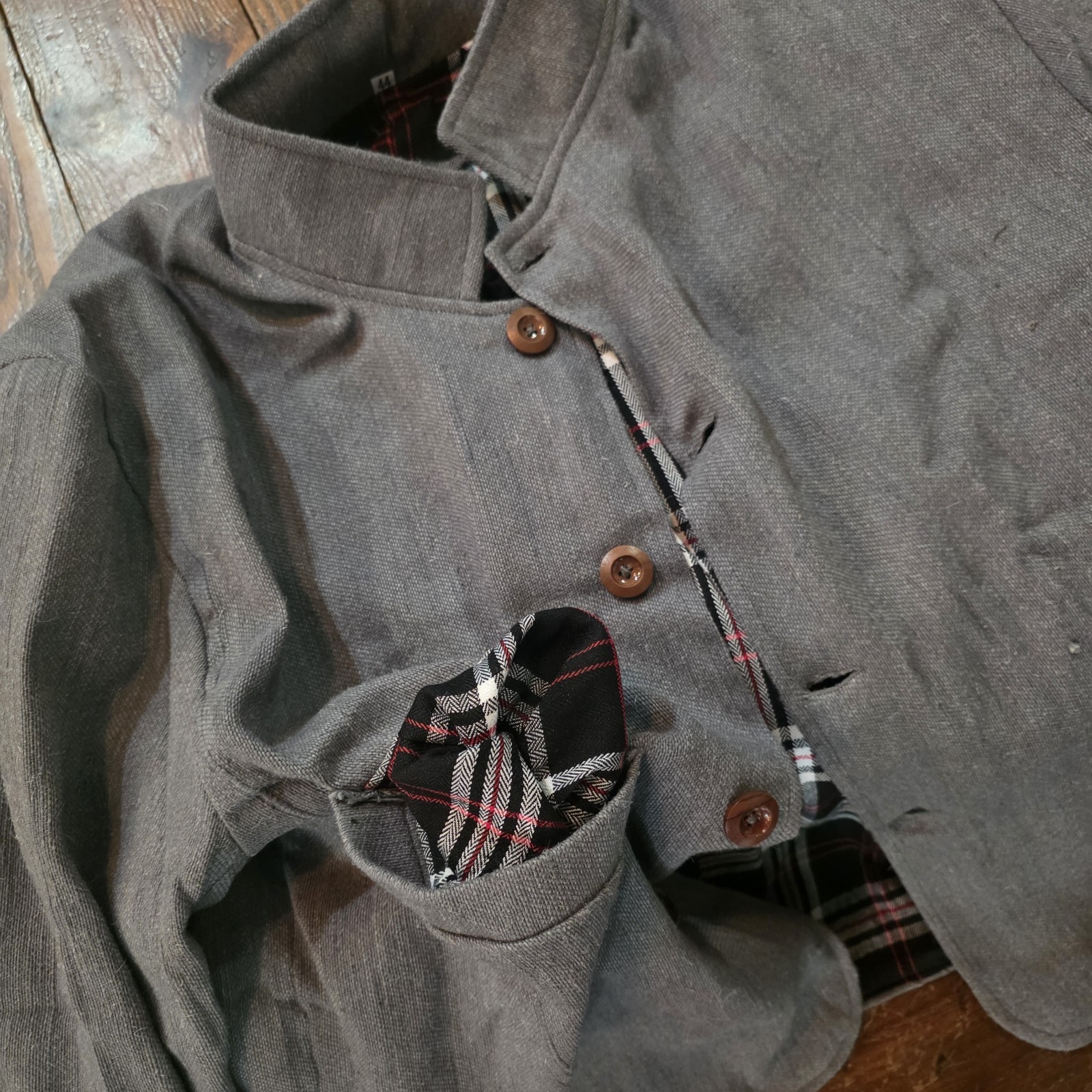 Confederate Shell Coat Jean Wool Gray